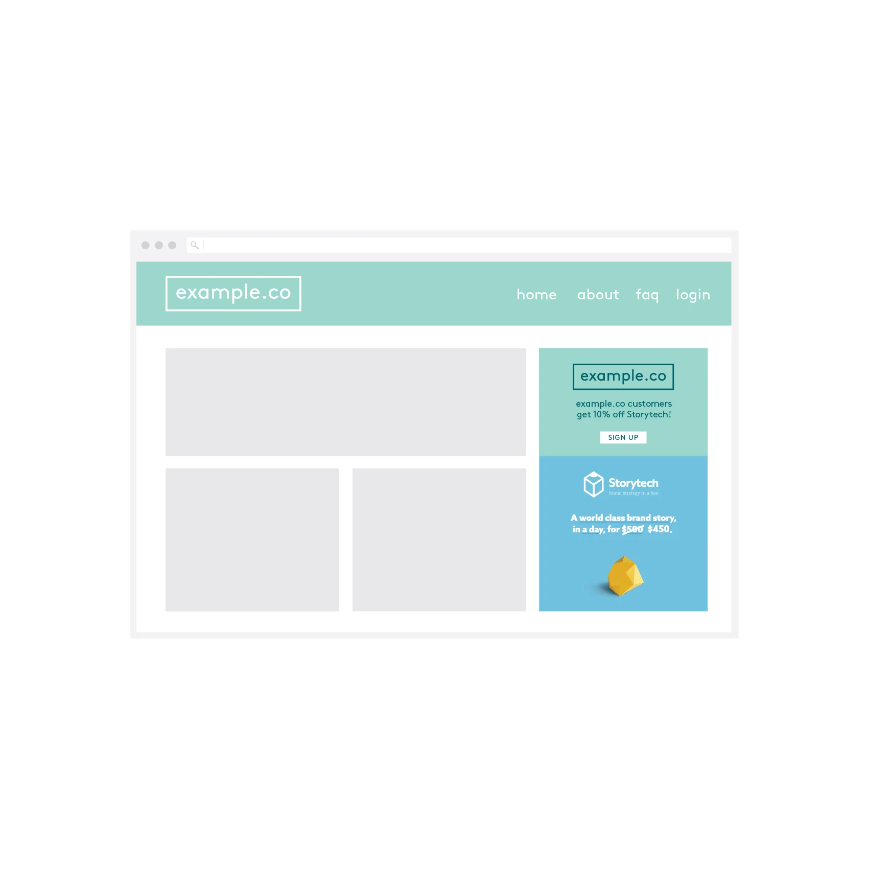 Regular ongoing promotion to your base over time - for example an ongoing feature on your website, a banner inside regular emails, or even in printed material.
