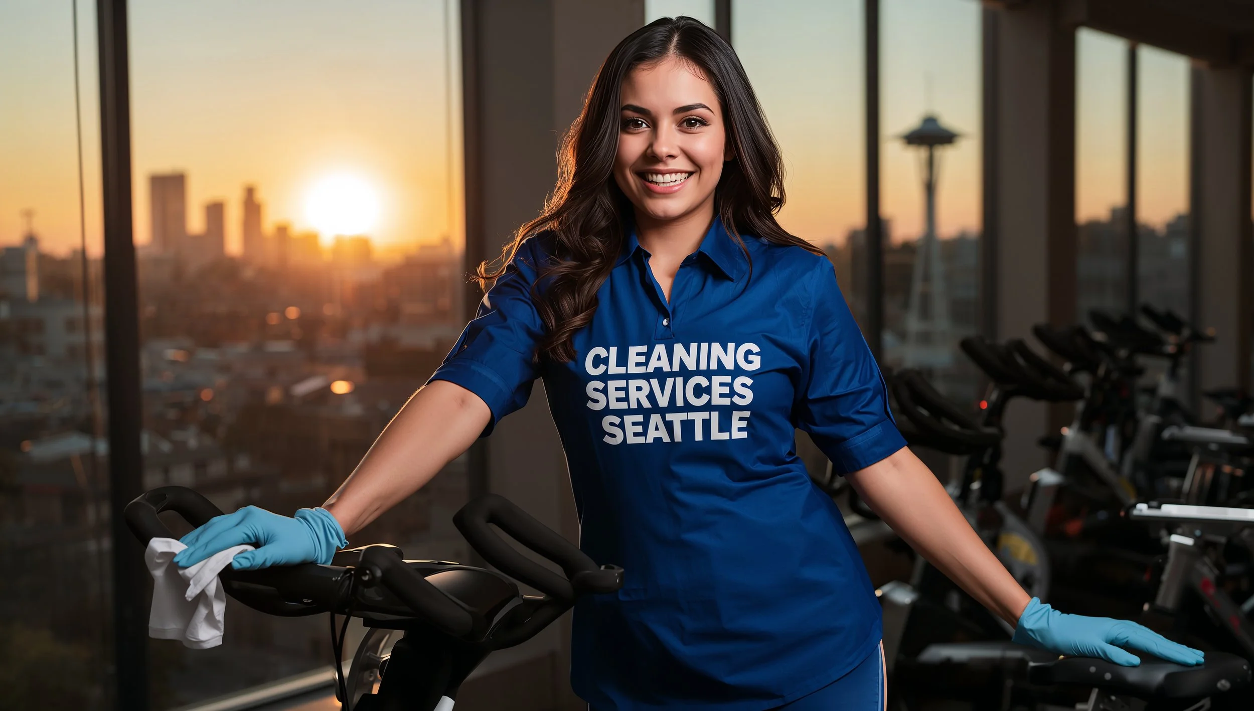 seattle-spin-studio-bike-cleaning-space-needle-sunset.jpg