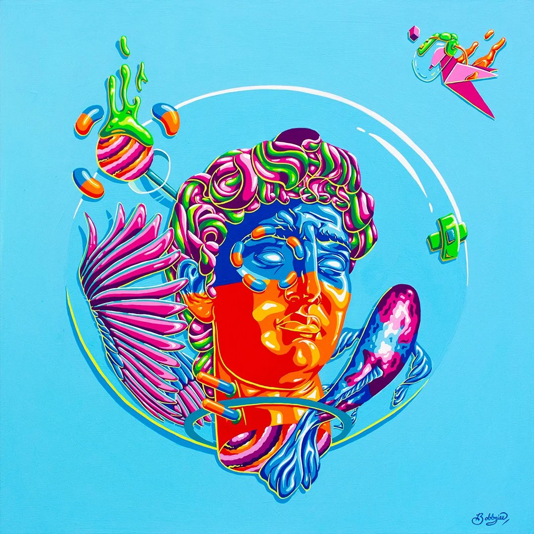 'Davvid' Limited Edition of 20 Giclée Print Size 49x49cm (53x53 with border)