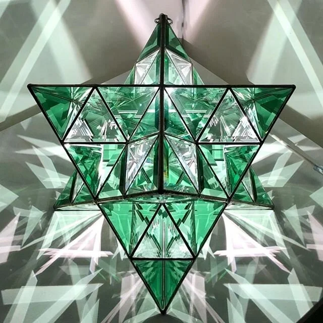 Asaf Zakay (b. Israel) is a geometric glass artist. His pieces are most known for their unique and mesmerizing reflections and embodying the golden ratio.  He is captivated by the way these objects play with light. Hand crafted in Australia his art a