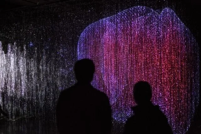 Maja Petric (b. 1981, Croatia) is an artist creating interactive light installations and sculptures that evoke the sublimity of nature. Evoking nature allows her to engage people with their innate connection with the environment and other fellow huma