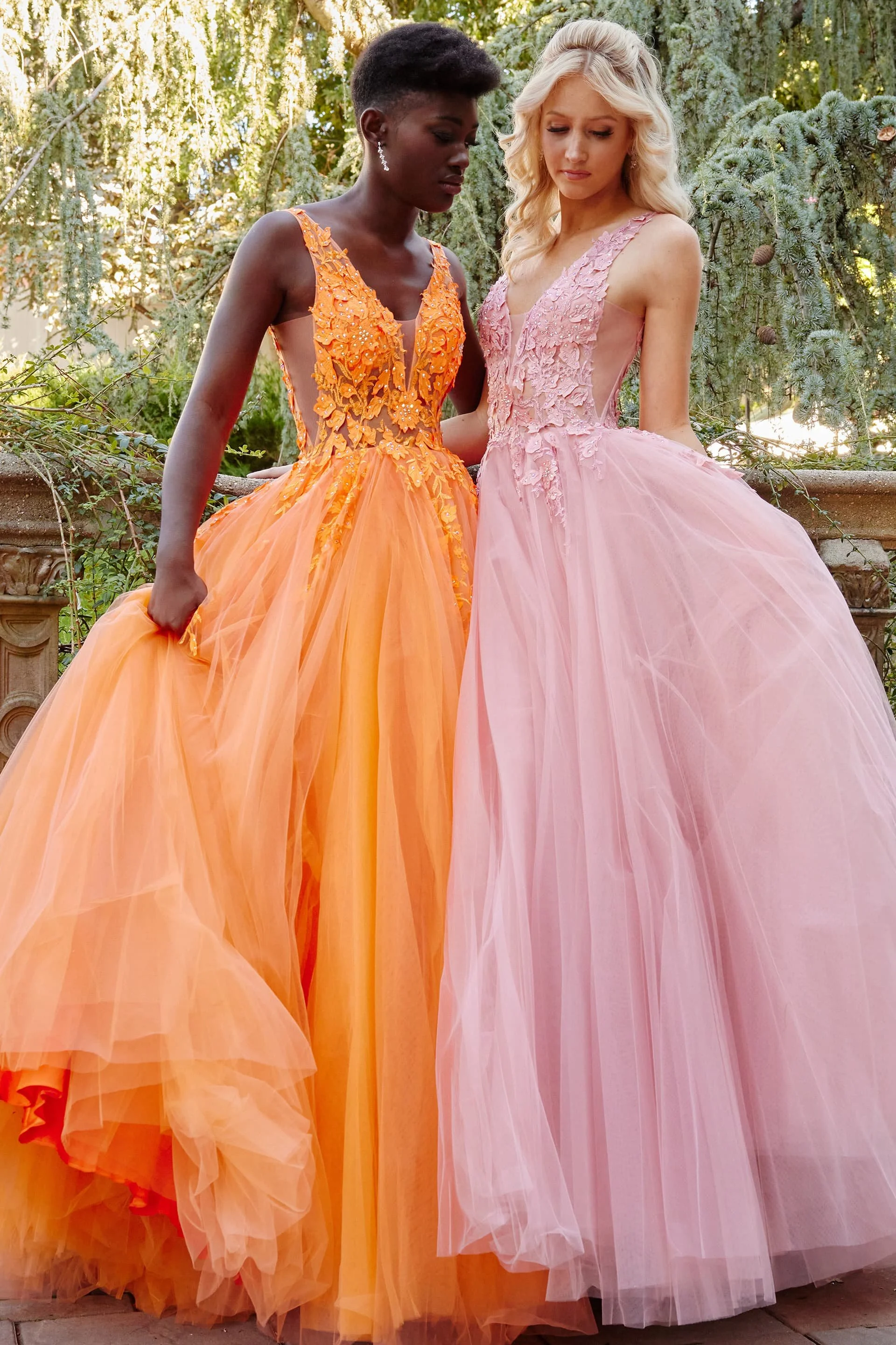 open lace back dress Blush/Orange Midi  JMK Boutique