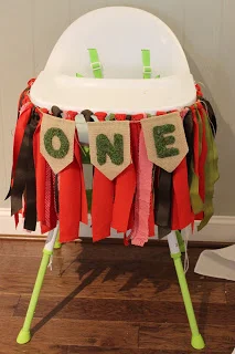 Moss & burlap ONE banner: MoonflowerNatureArt
