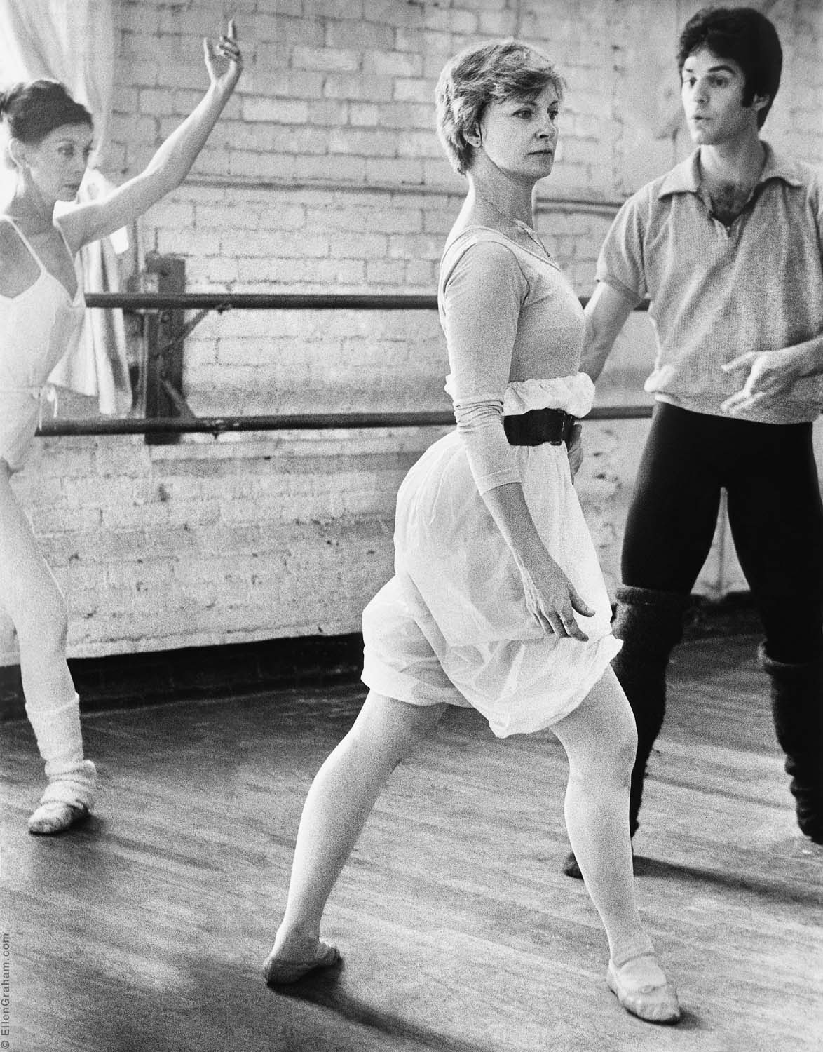 Joanne Woodward, Lichine School of Ballet, Beverly Hills, CA, 1975