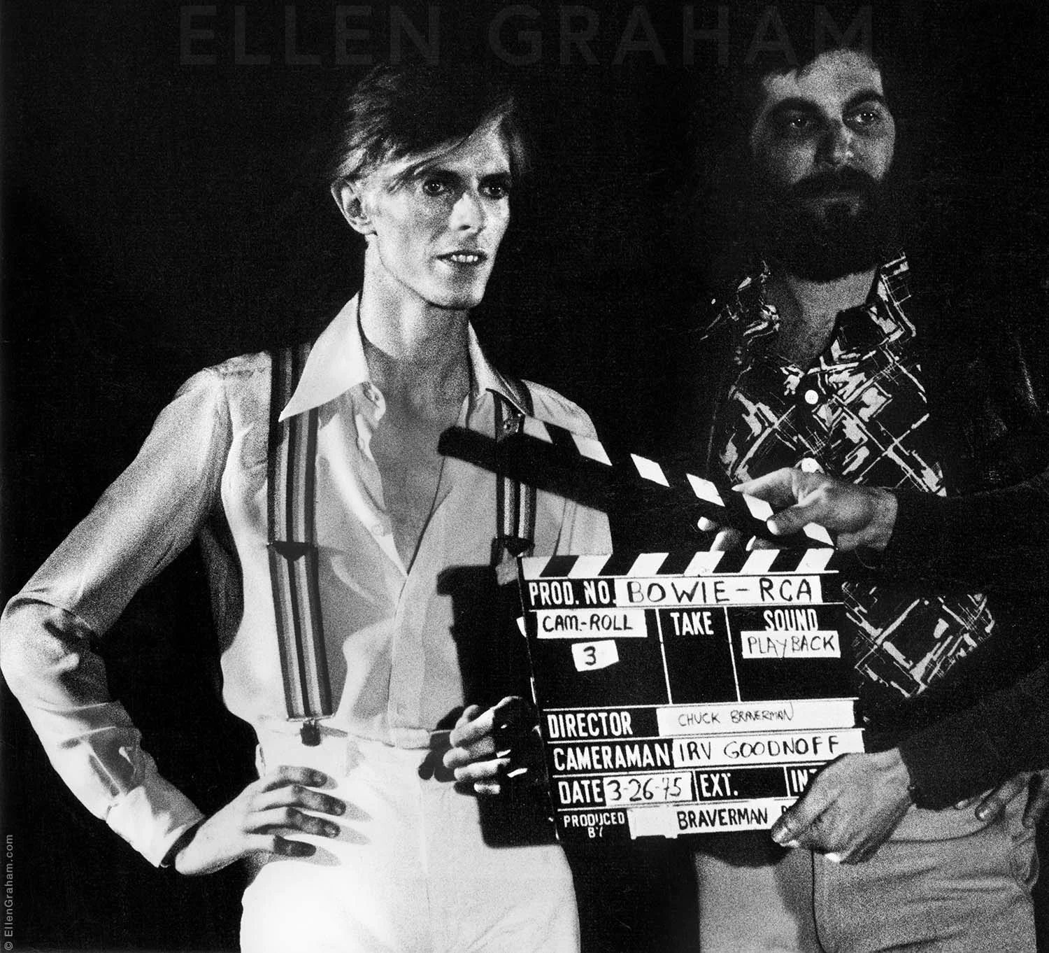 David Bowie, Set Crew, Rehearsal, Los Angeles, CA, 1975