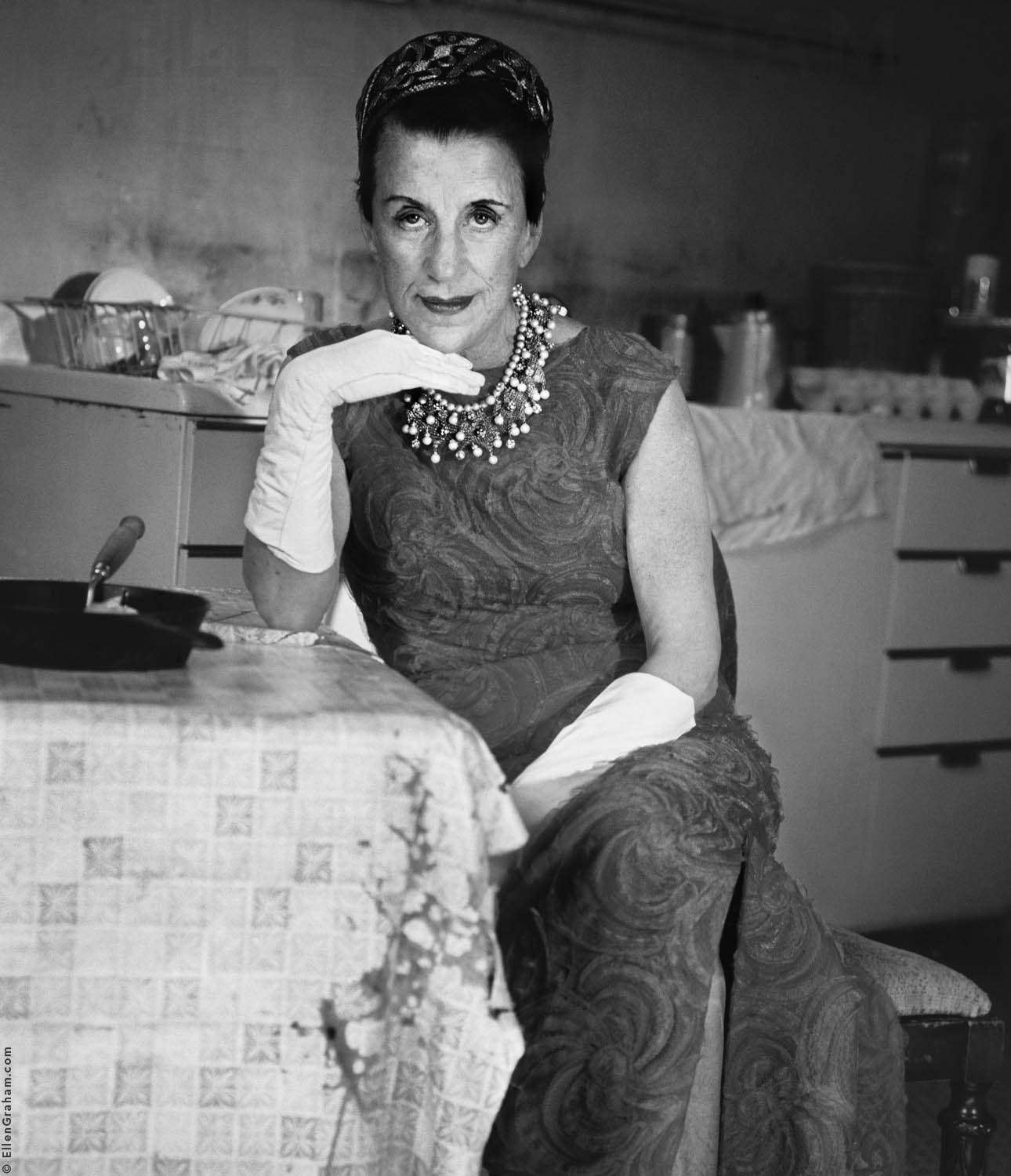 Beatrice Lillie, Kitchen, Chateau Marmont, Los Angeles, CA, 1966