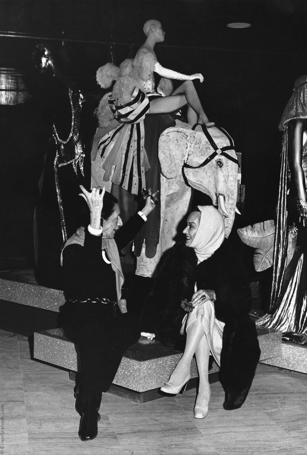 Diana Vreeland, Gloria Swanson, The Costume Institute, The Metropolitan Museum of Art, New York, NY, 1975