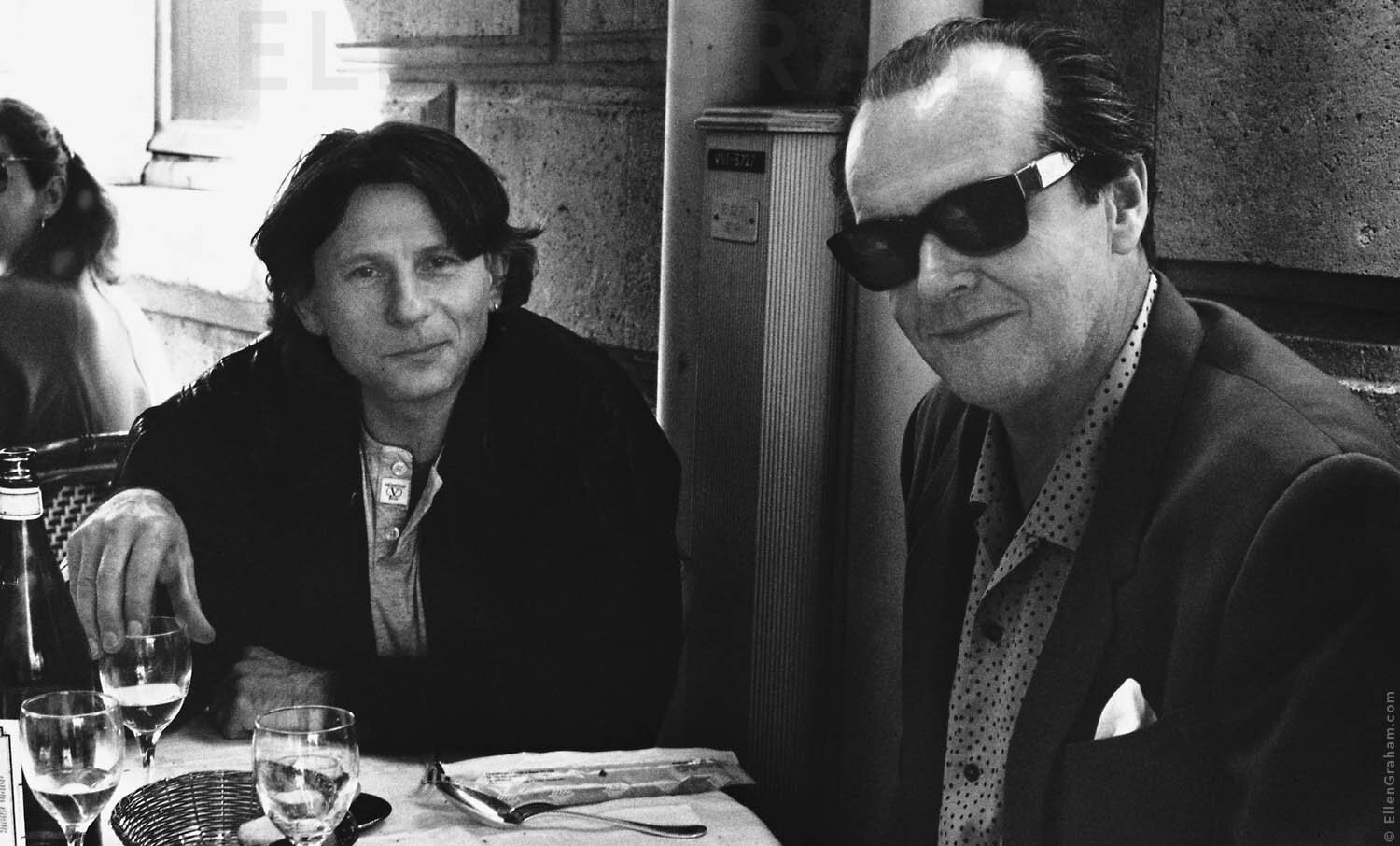 Roman Polanski, Jack Nicholson, Paris, France, 1990