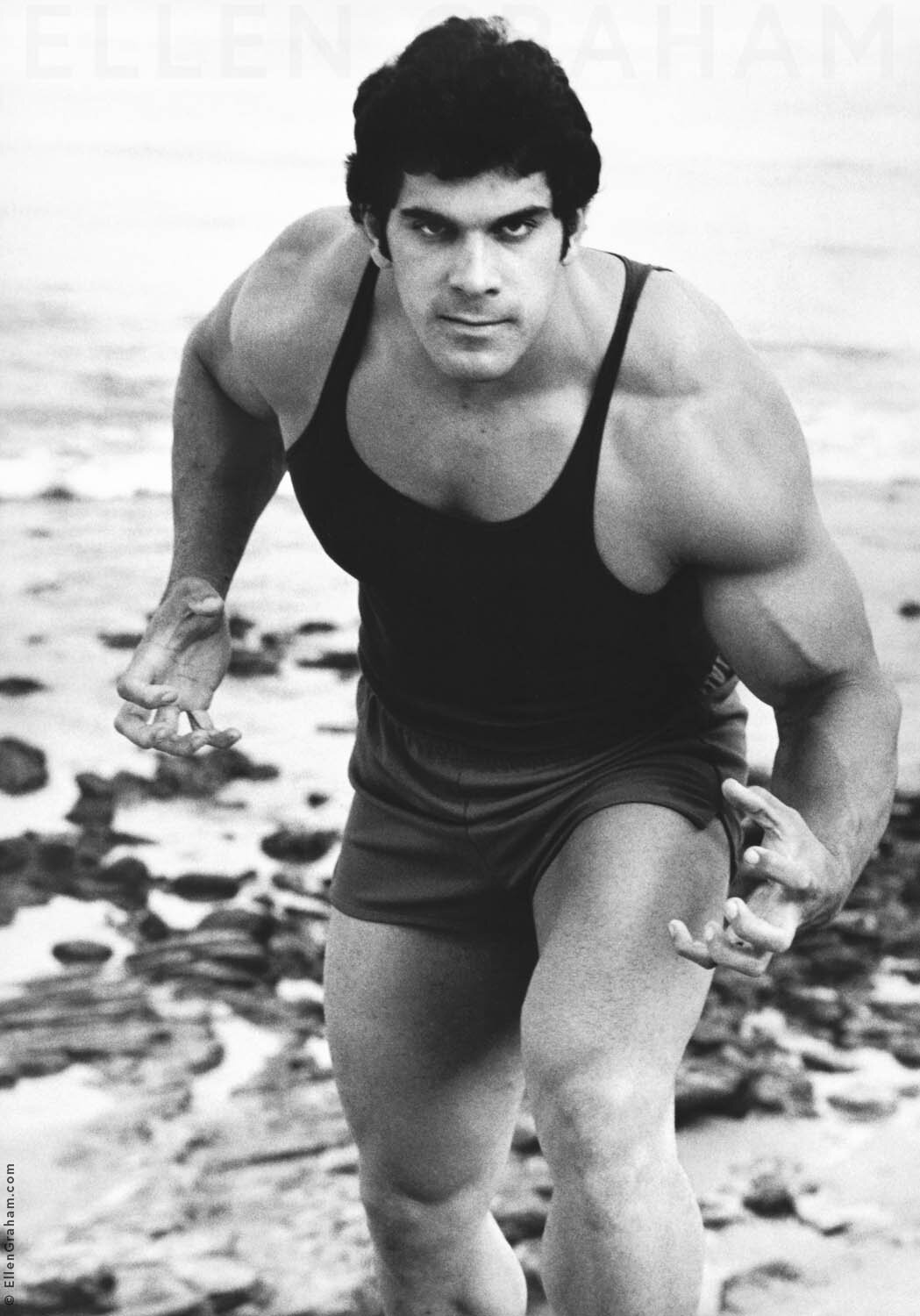 Lou Ferrigno, "The Incredible Hulk", Malibu, CA, 1978