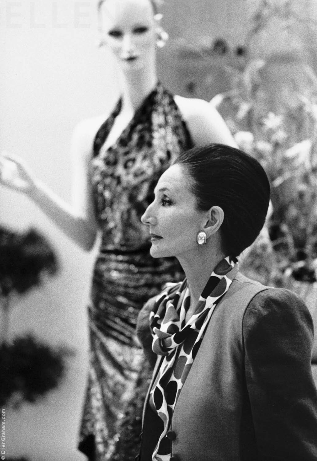 Viscountess Jacqueline de Ribes, Beverly Hills, CA, 1983