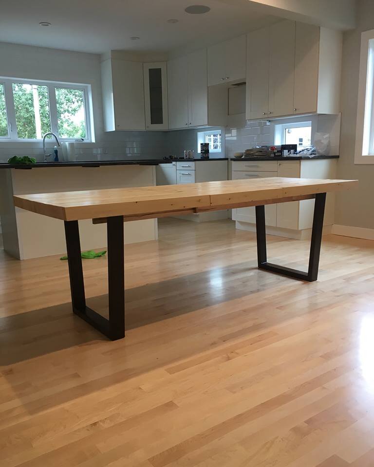 Family Harvest Table Butcher Block Spruce - Forest Tate
