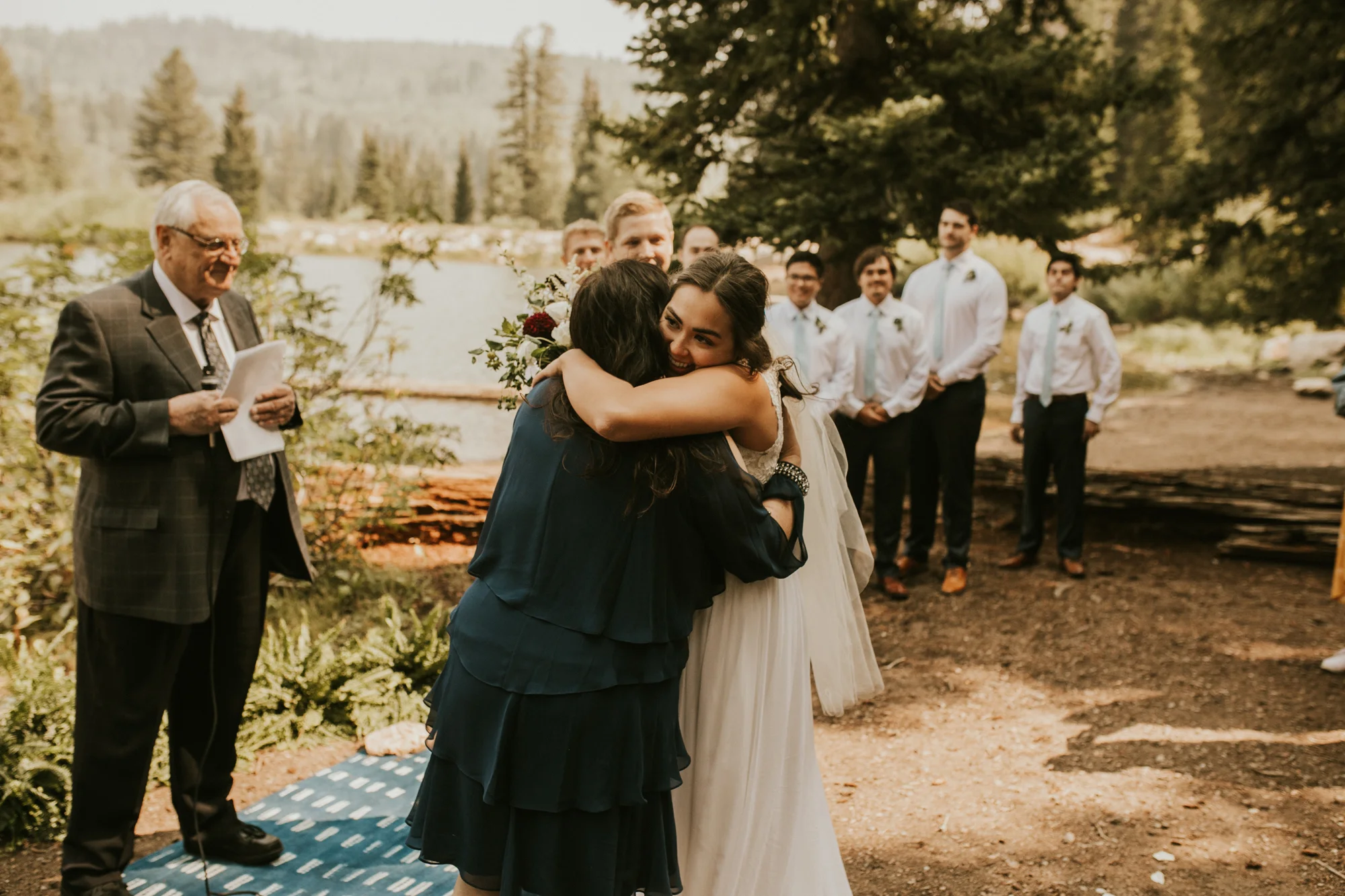 PNW Forest lake mountain wedding