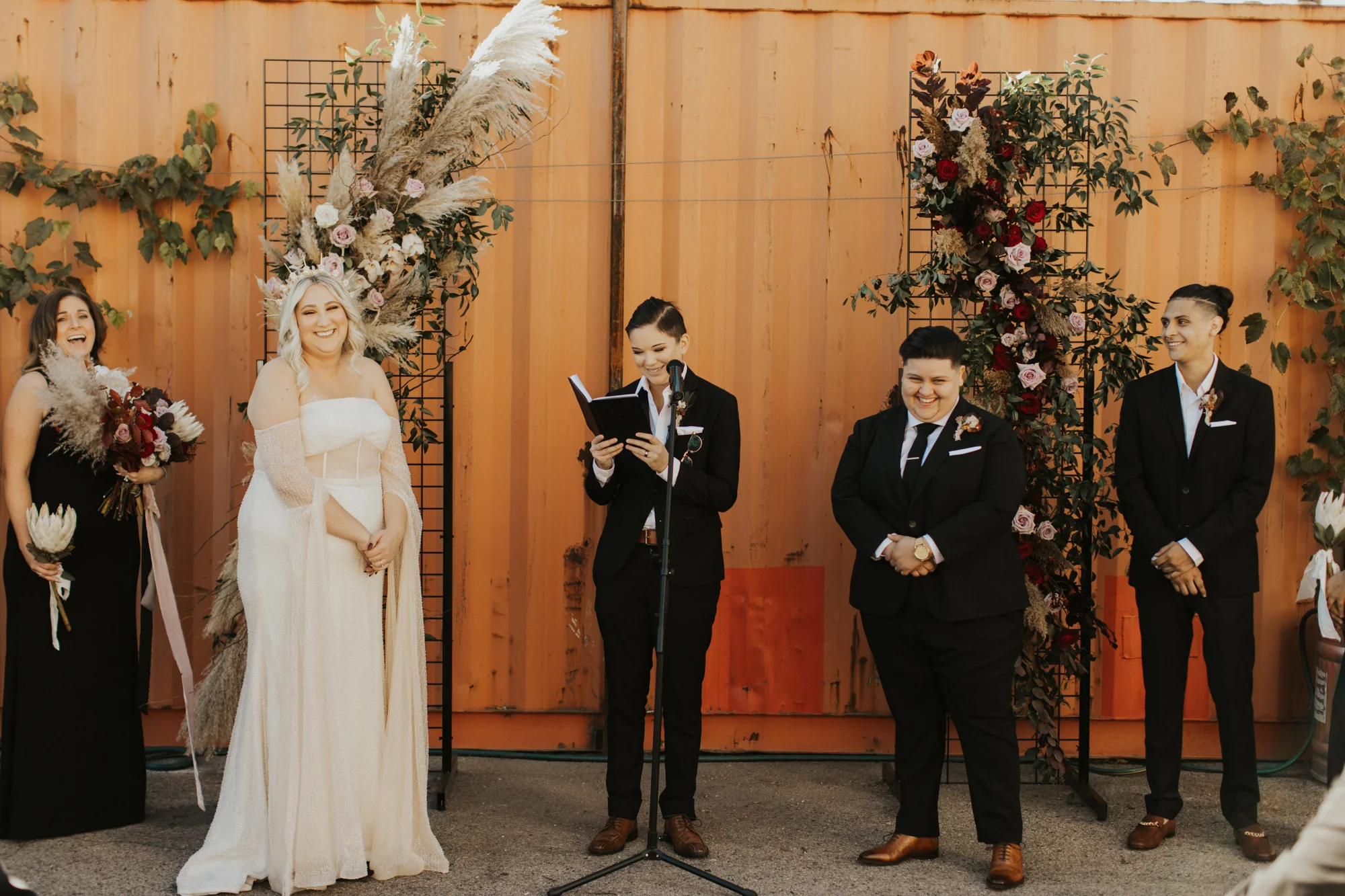 LGBTQ Industrial Warehouse Wedding