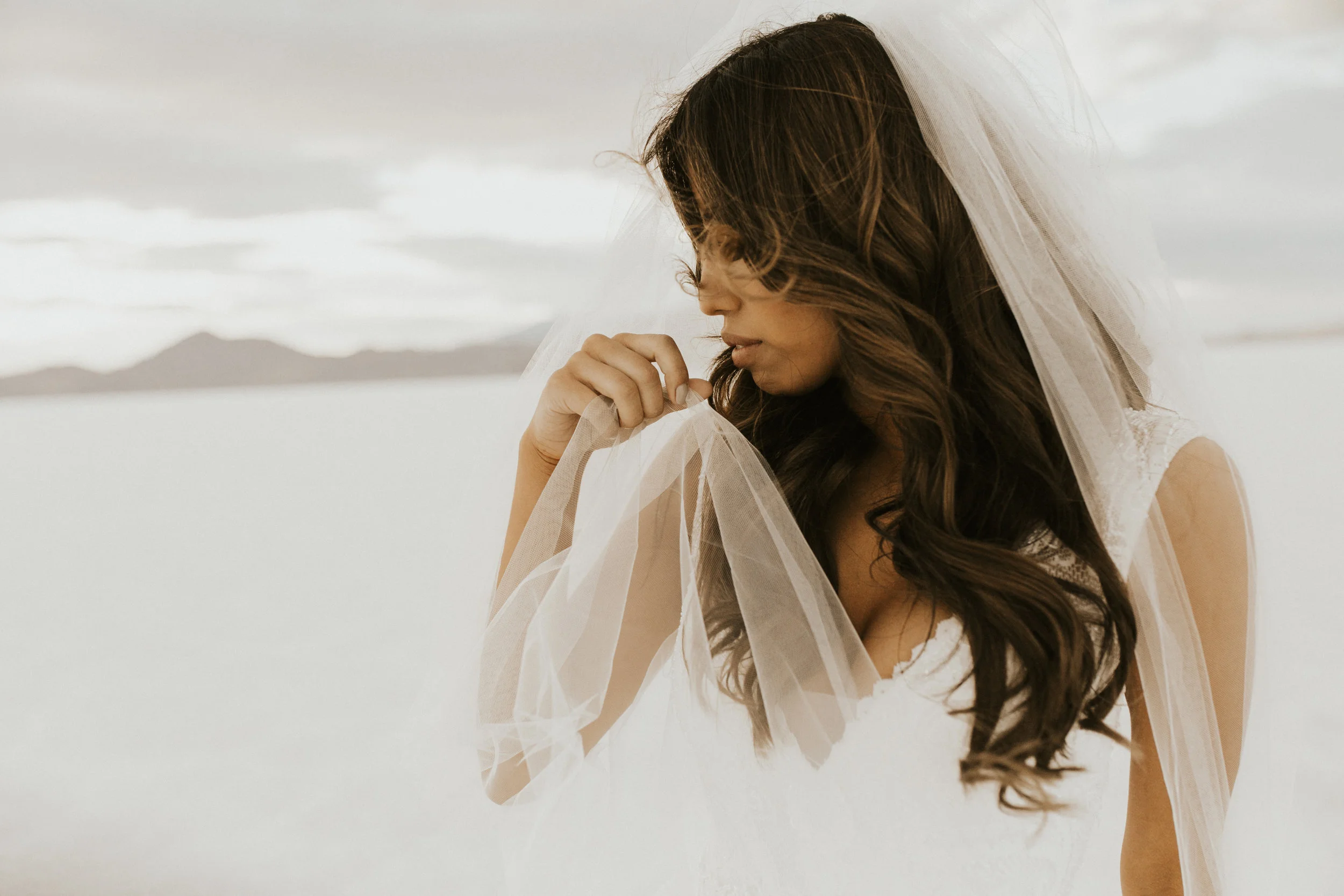 Salt flats elopement wedding