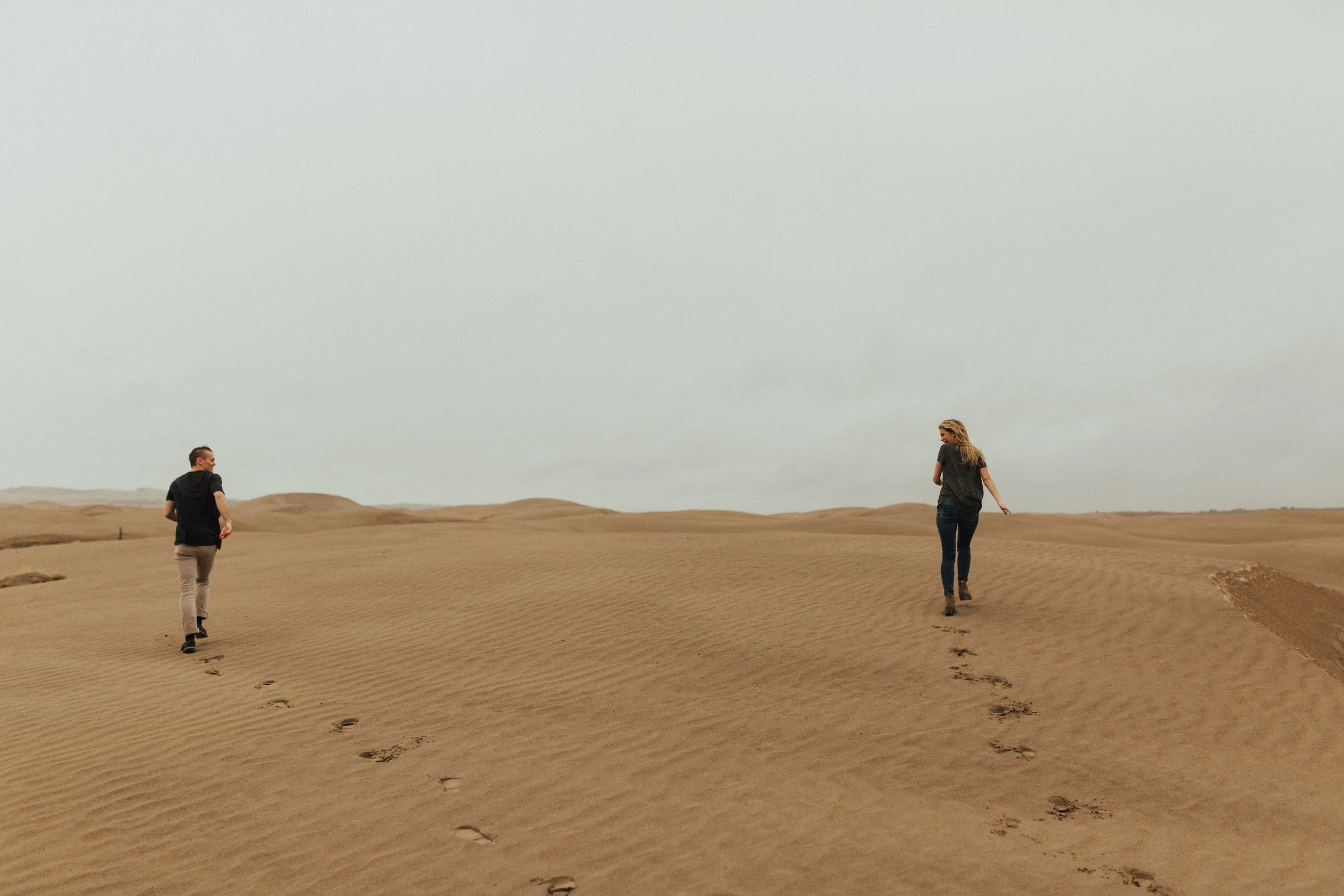 sand dune engagement session
