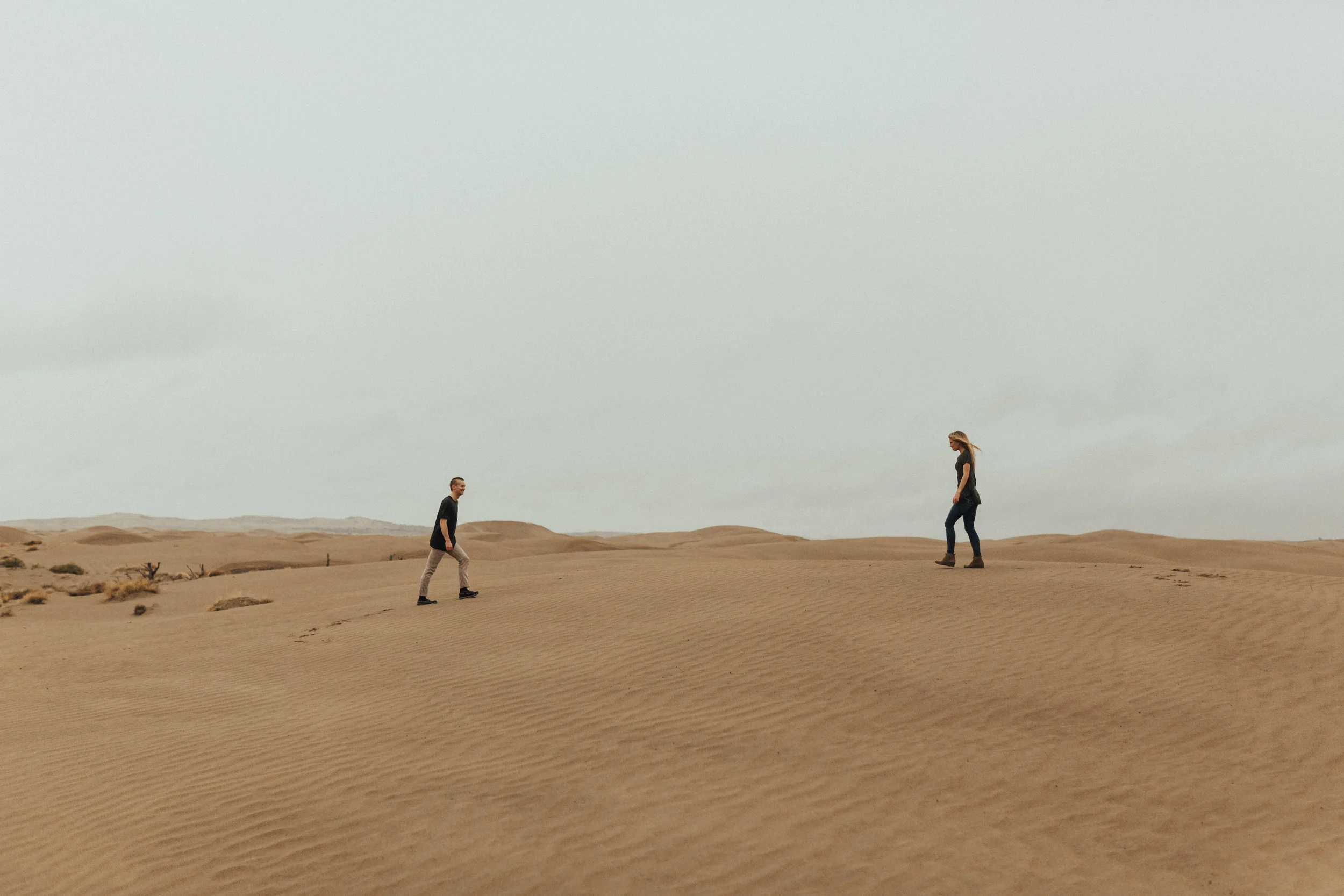 sand dune engagement session