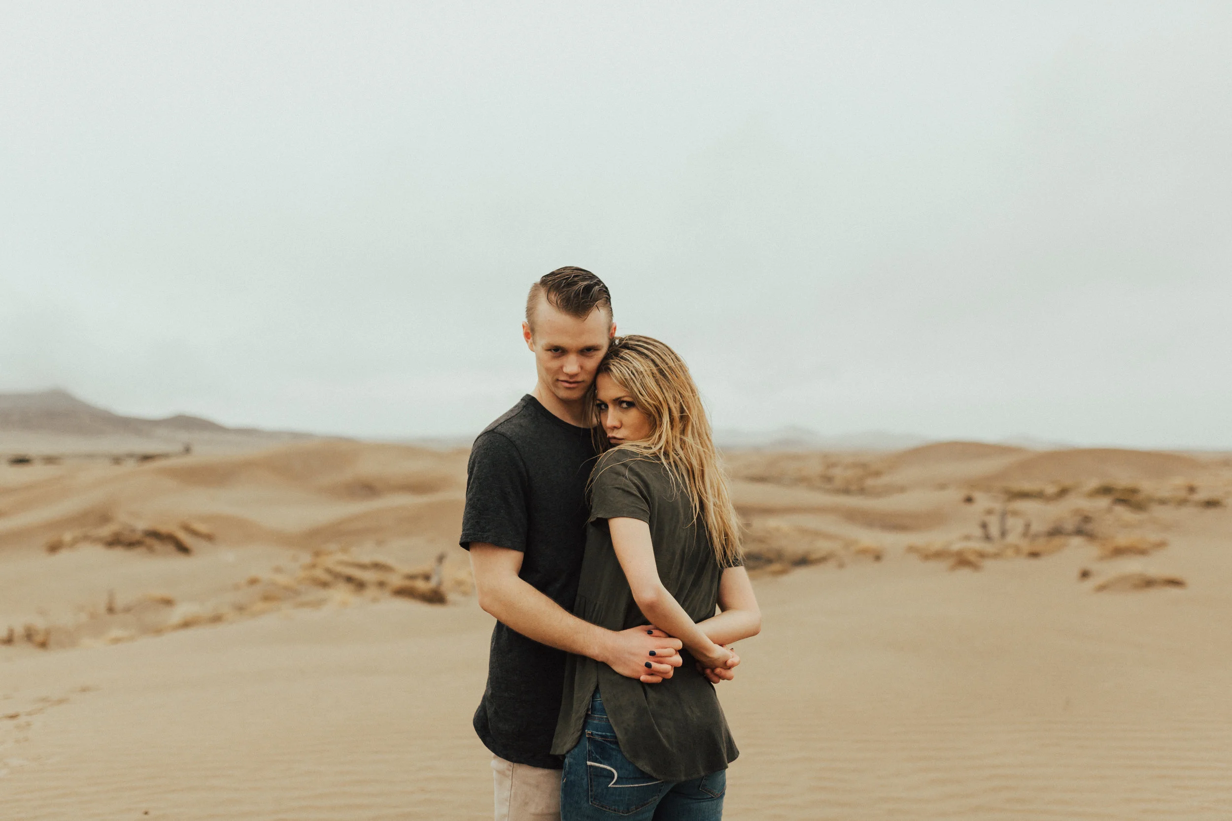sand dune engagement session