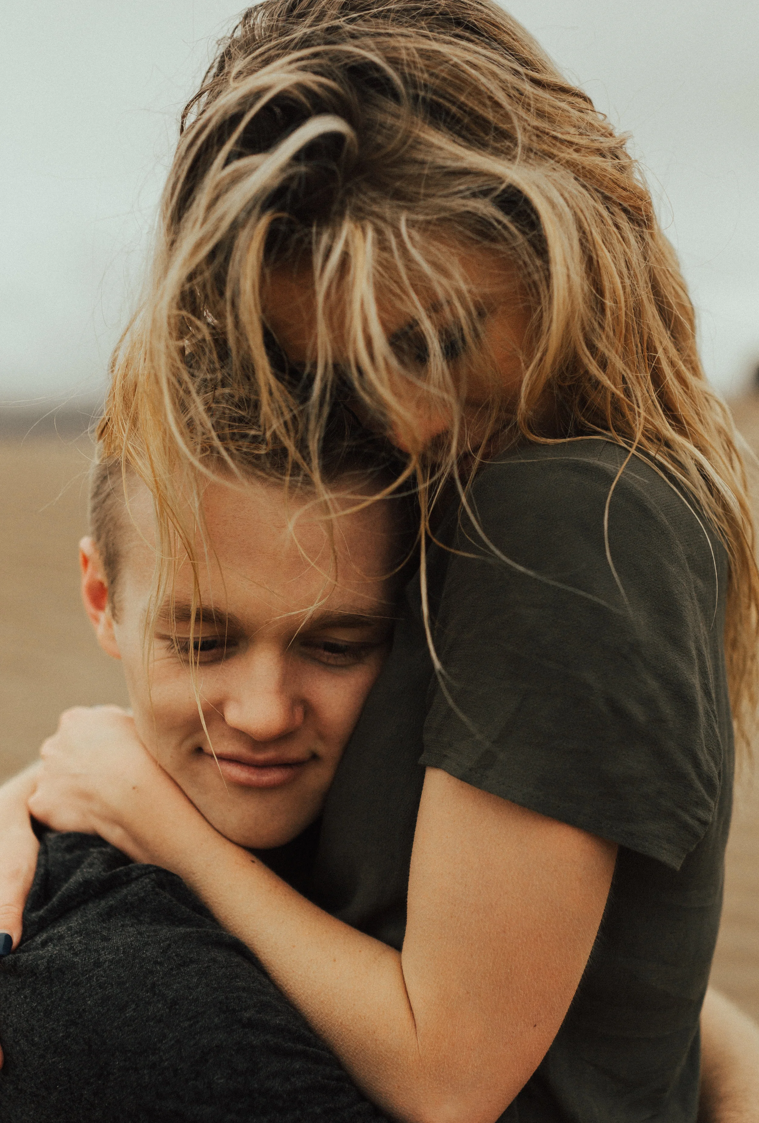 sand dune engagement session