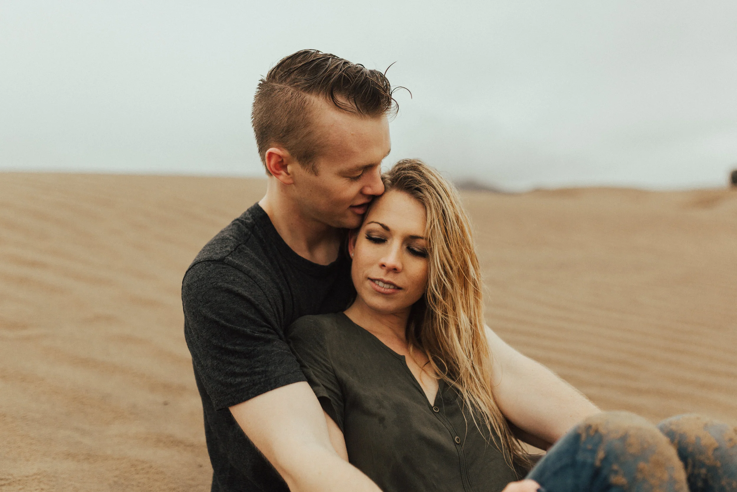 sand dune engagement session