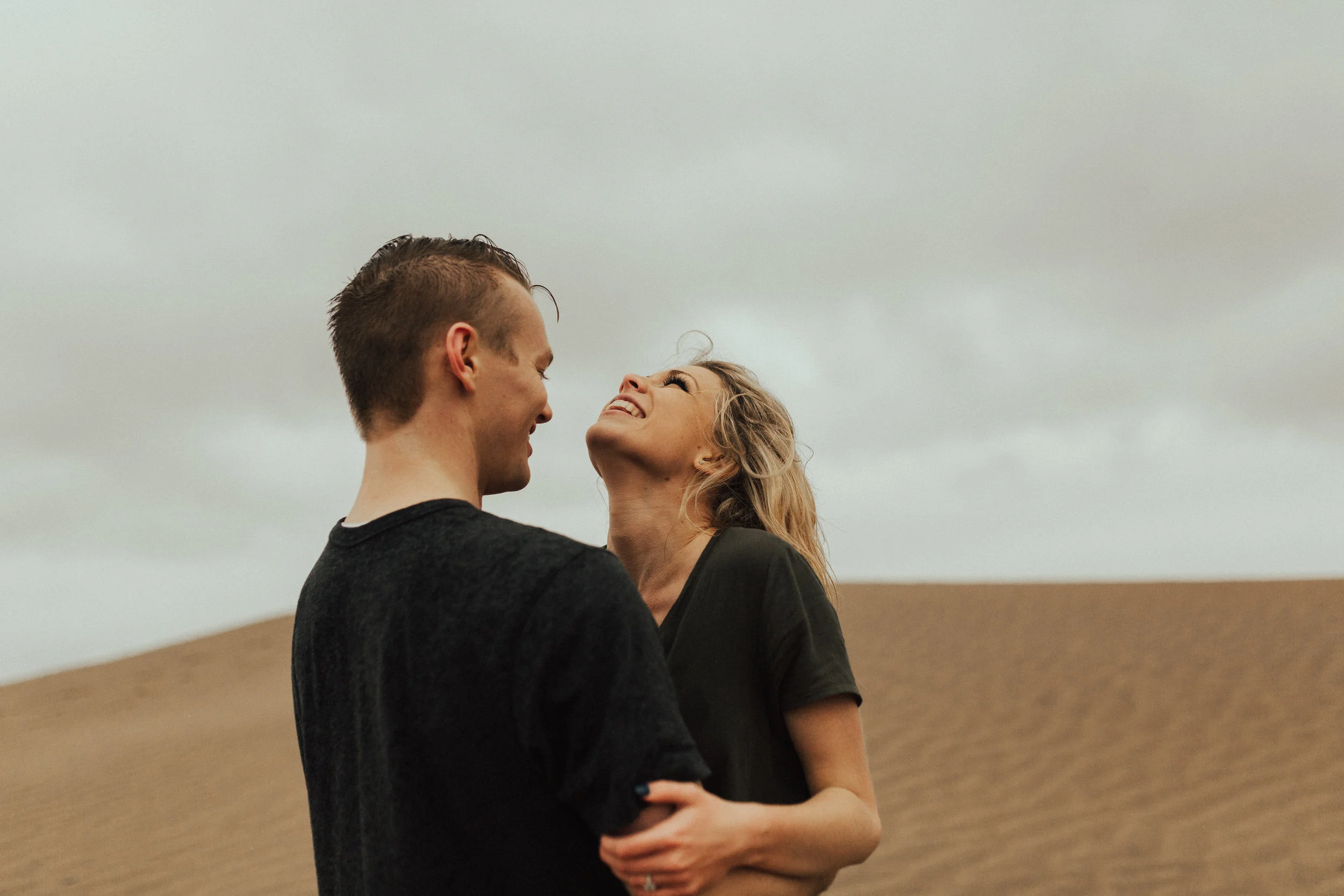 sand dune engagement session