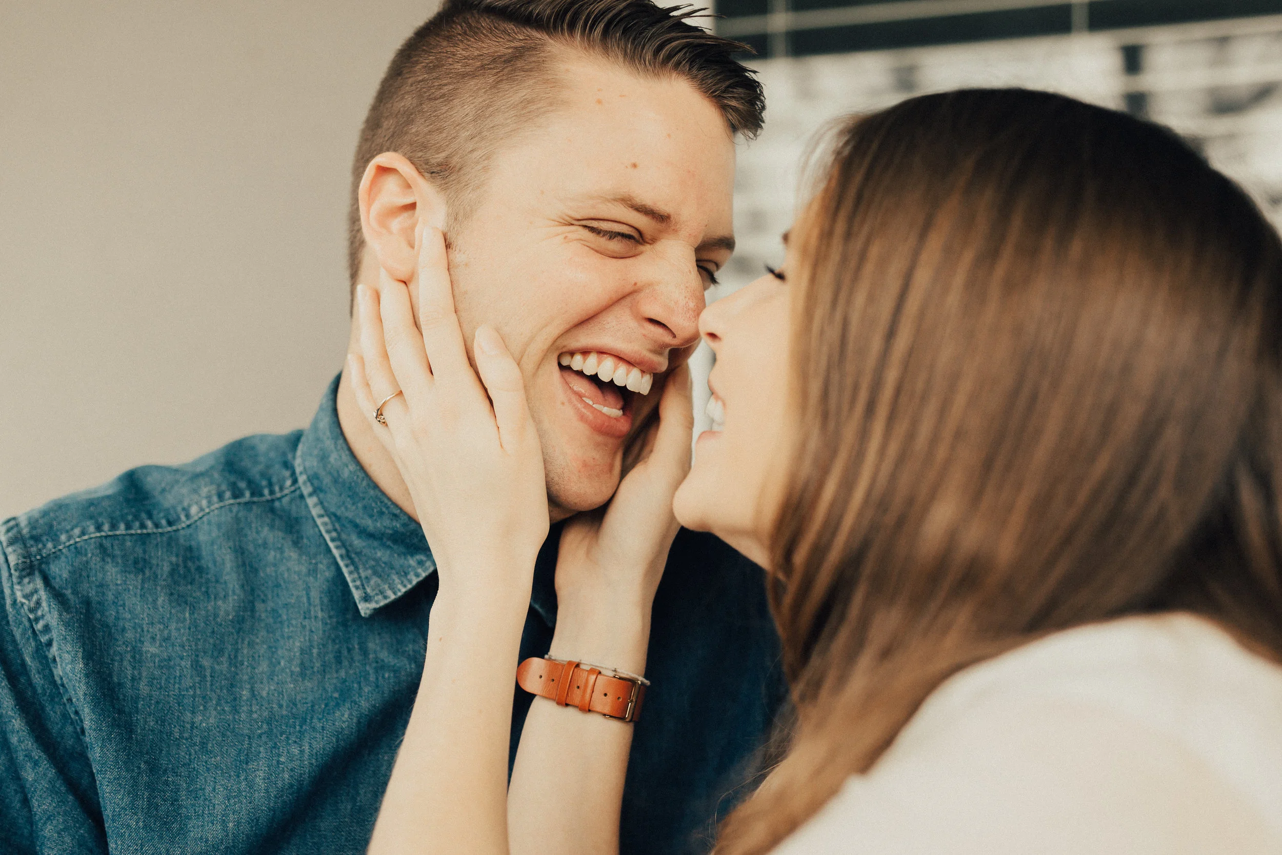 at home couples session