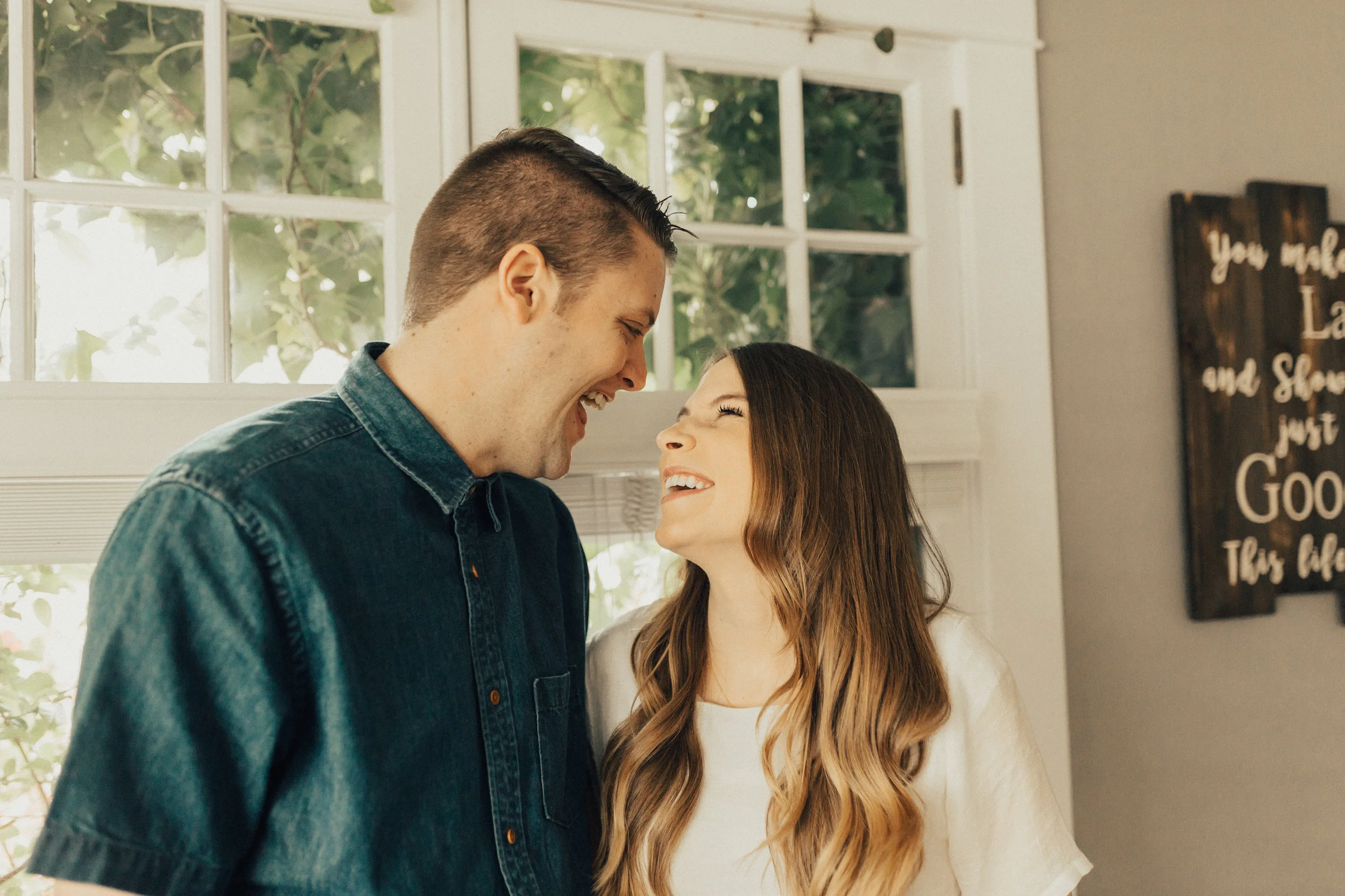 at home couples session
