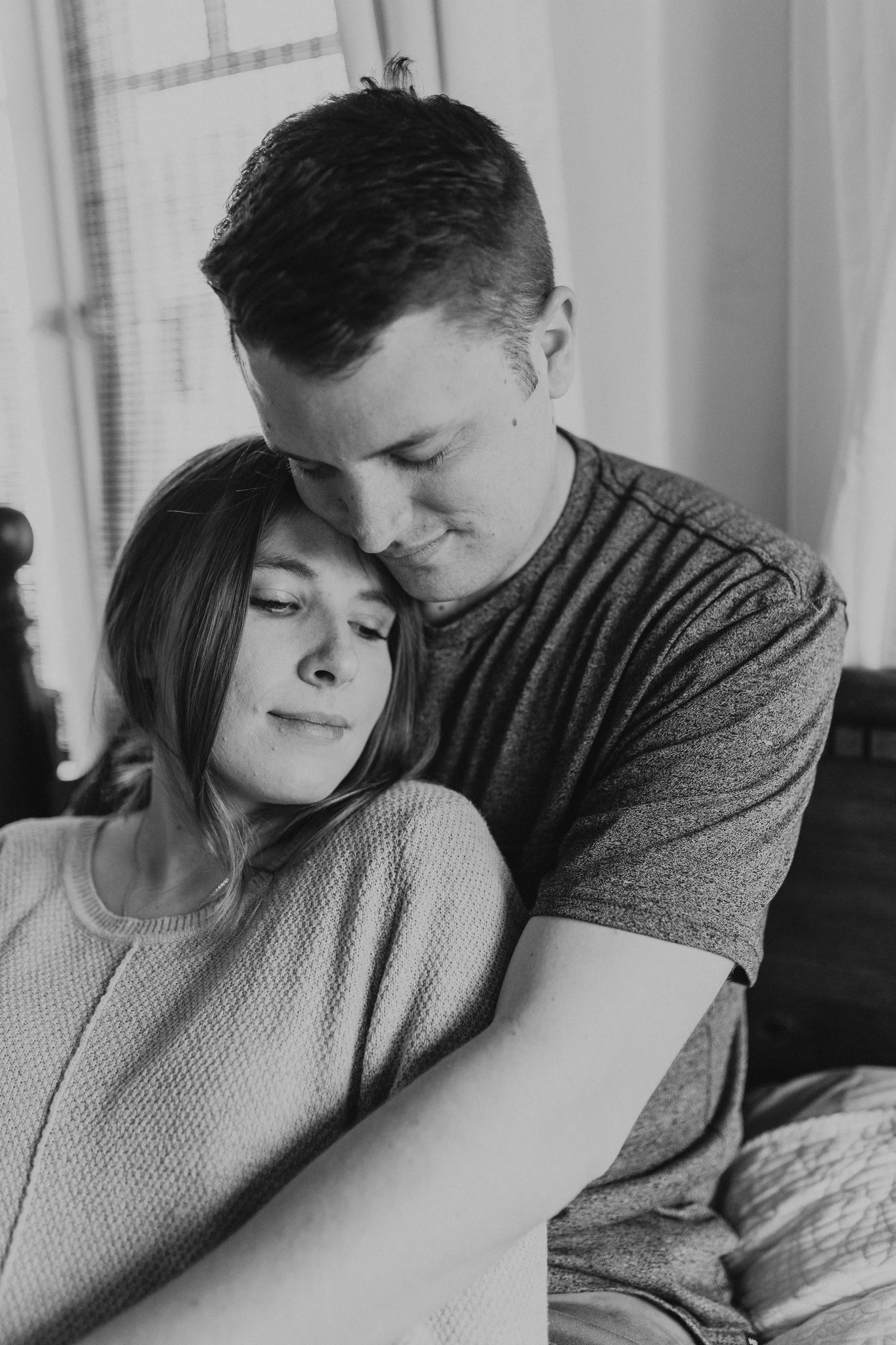 at home couples session