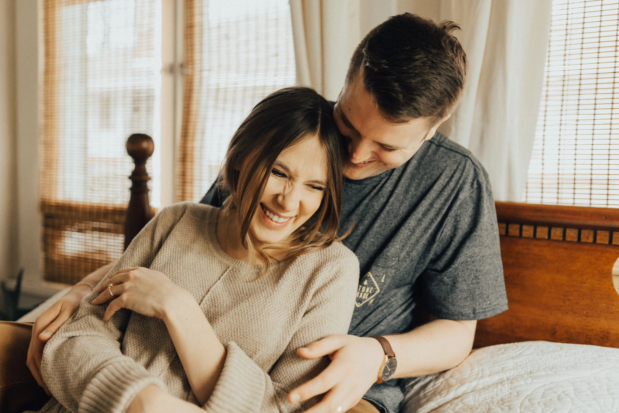 at home couples session