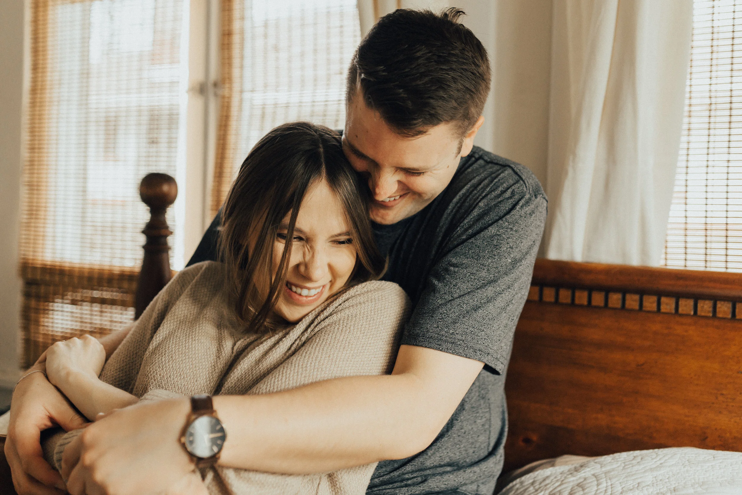 at home couples session
