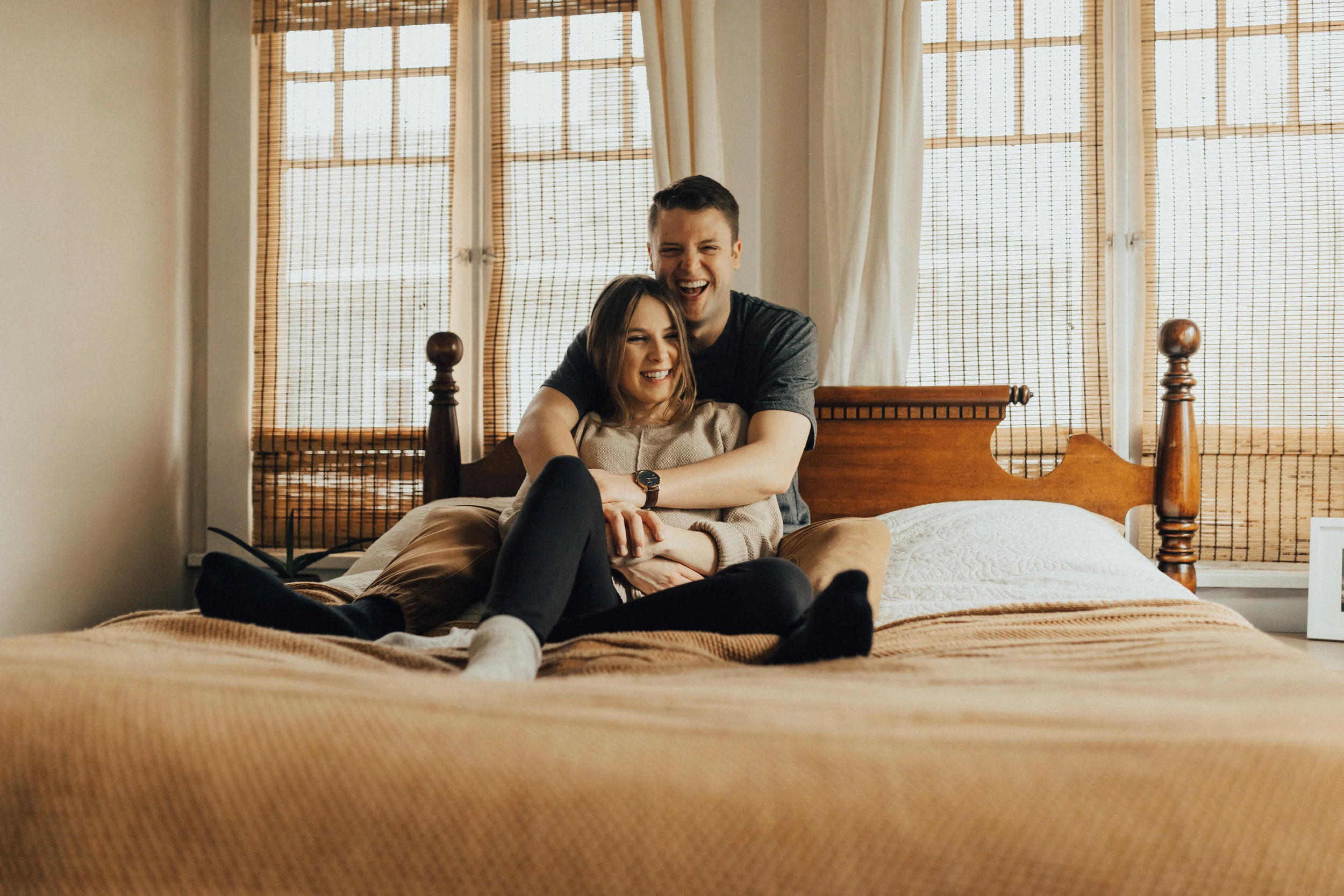 at home couples session