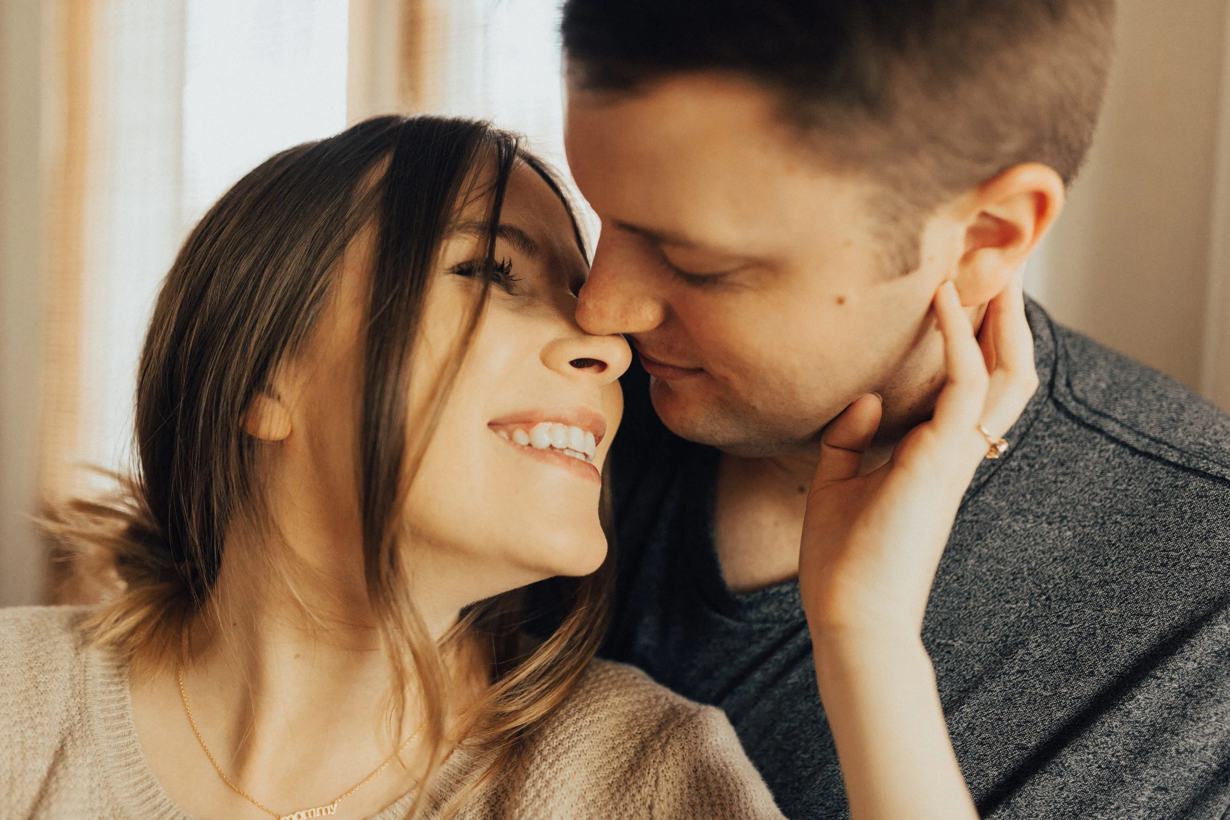 at home couples session