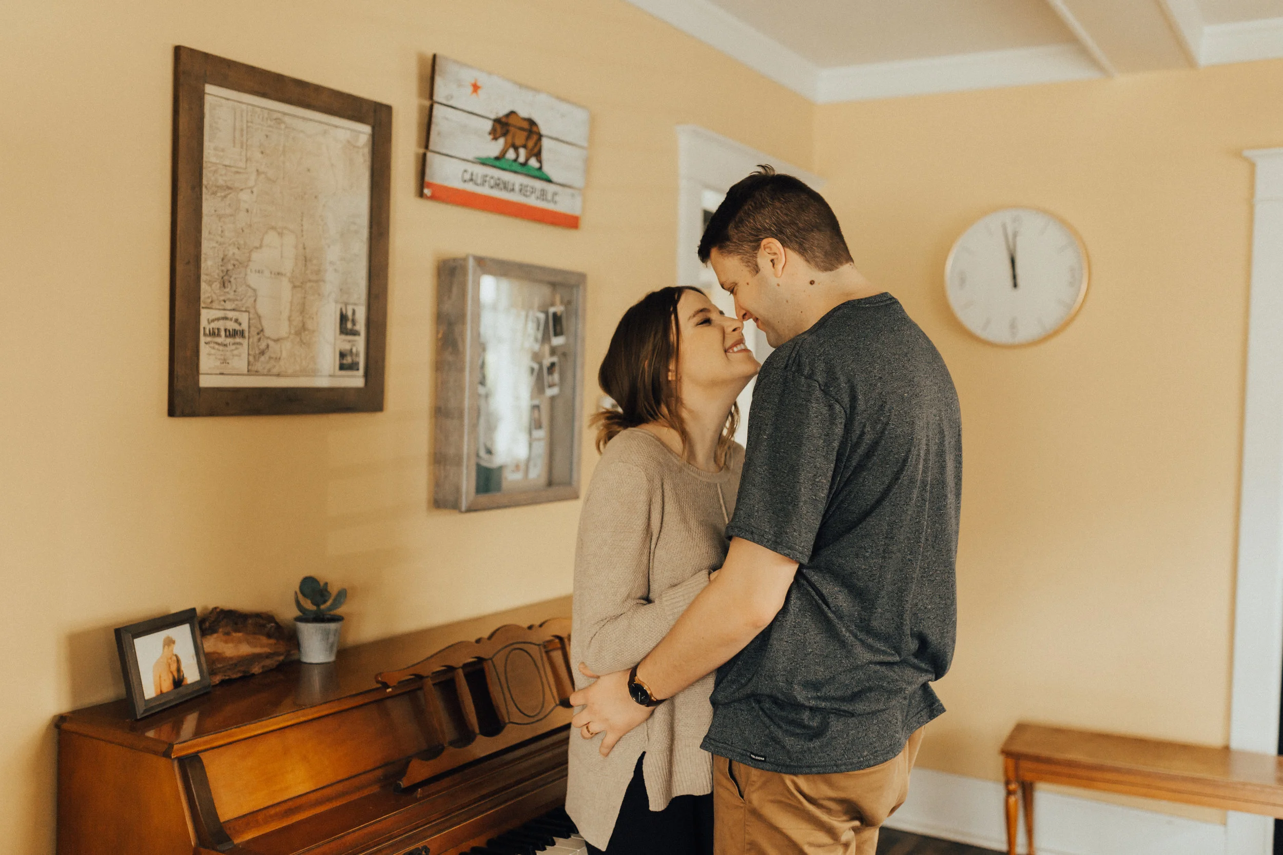 at home couples session