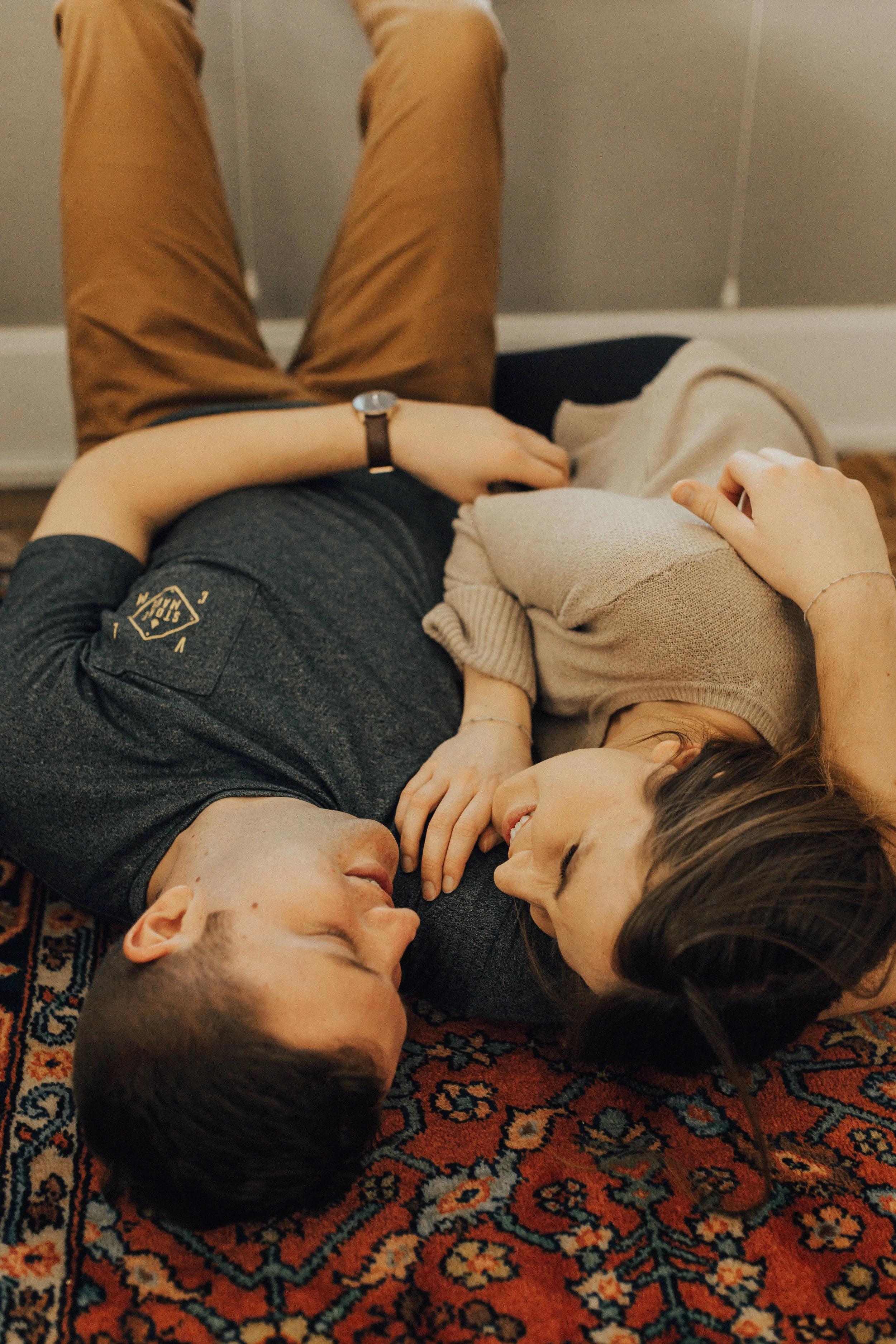 at home couples session