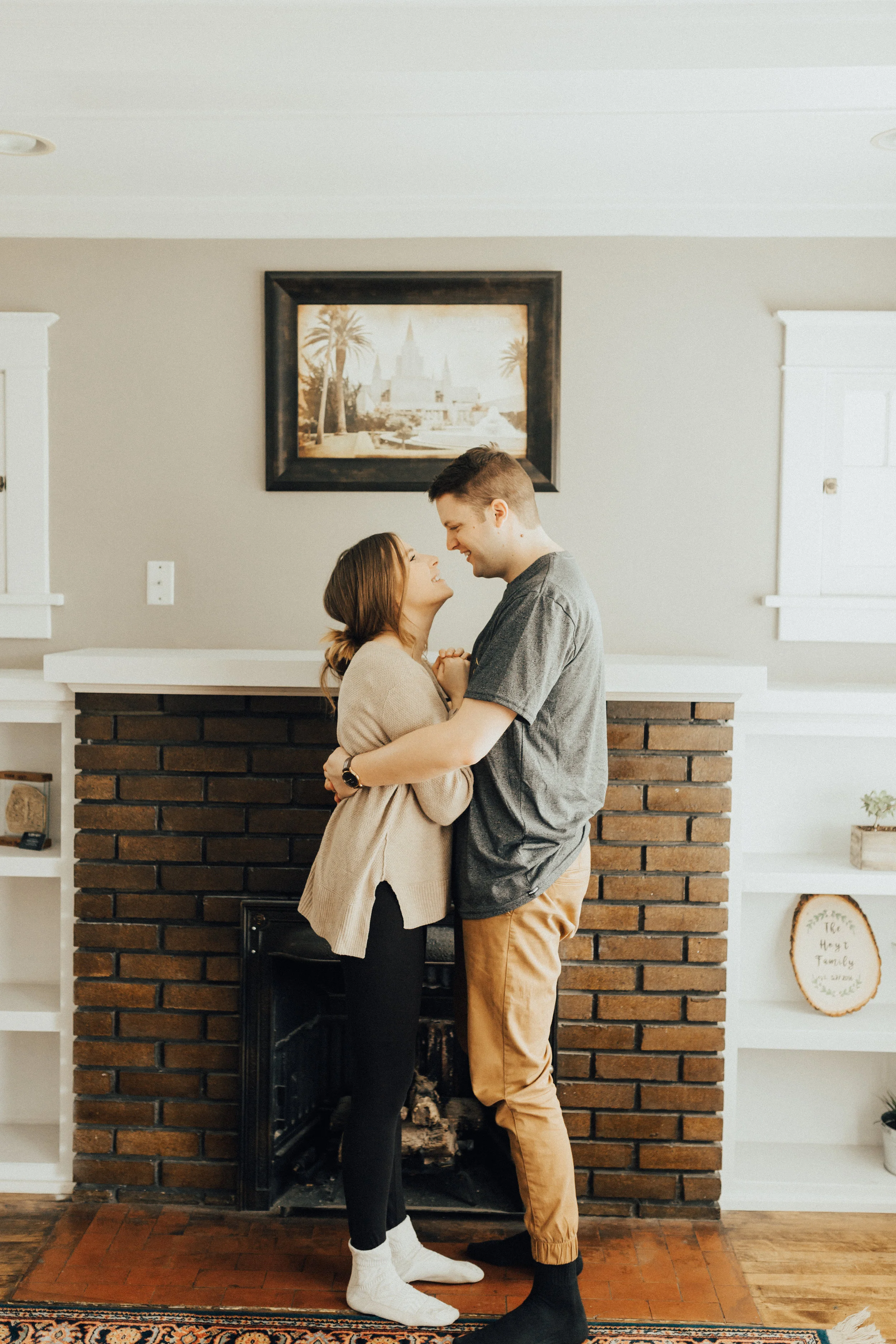 at home couples session
