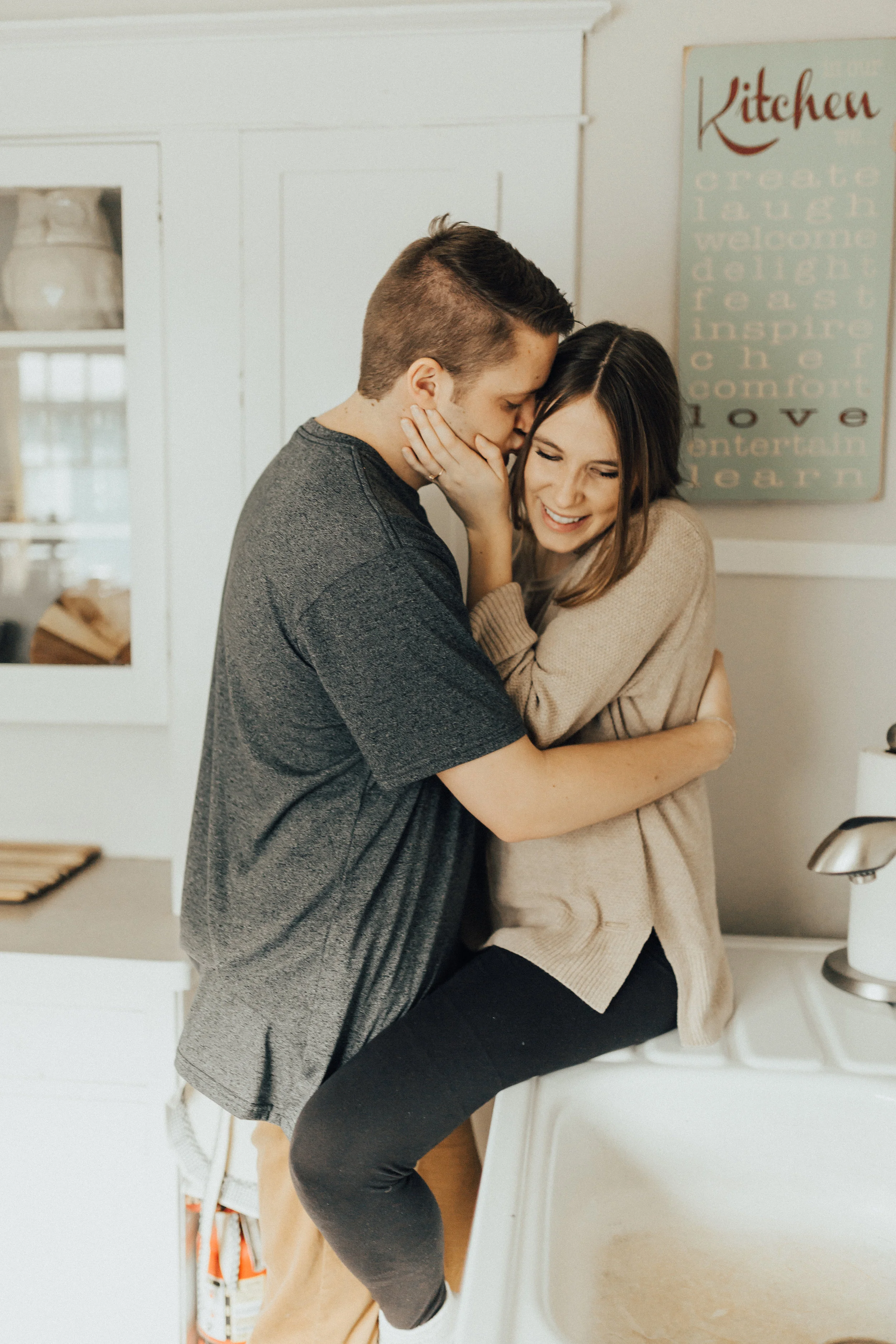at home couples session