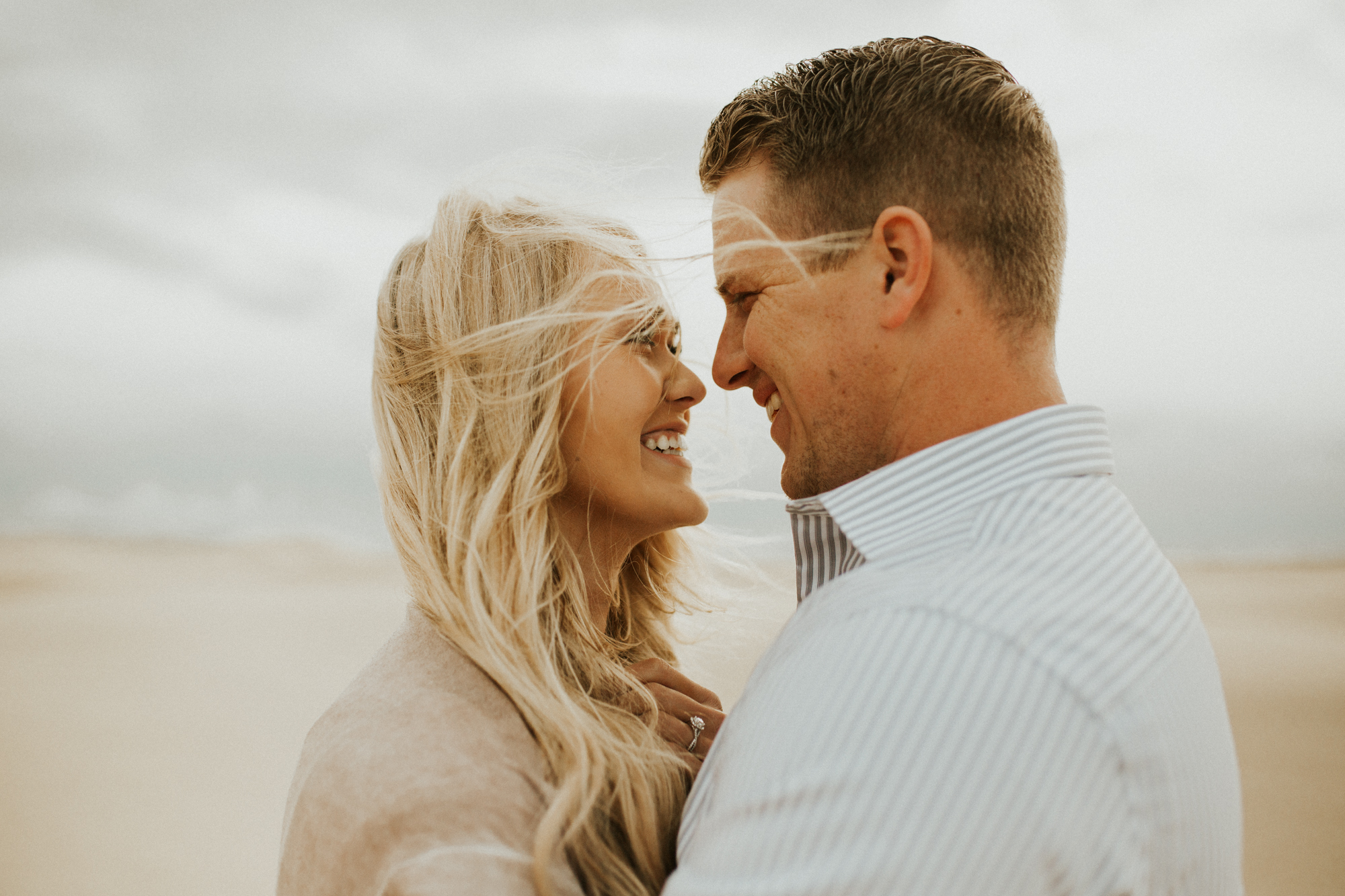 sand dune engagement session
