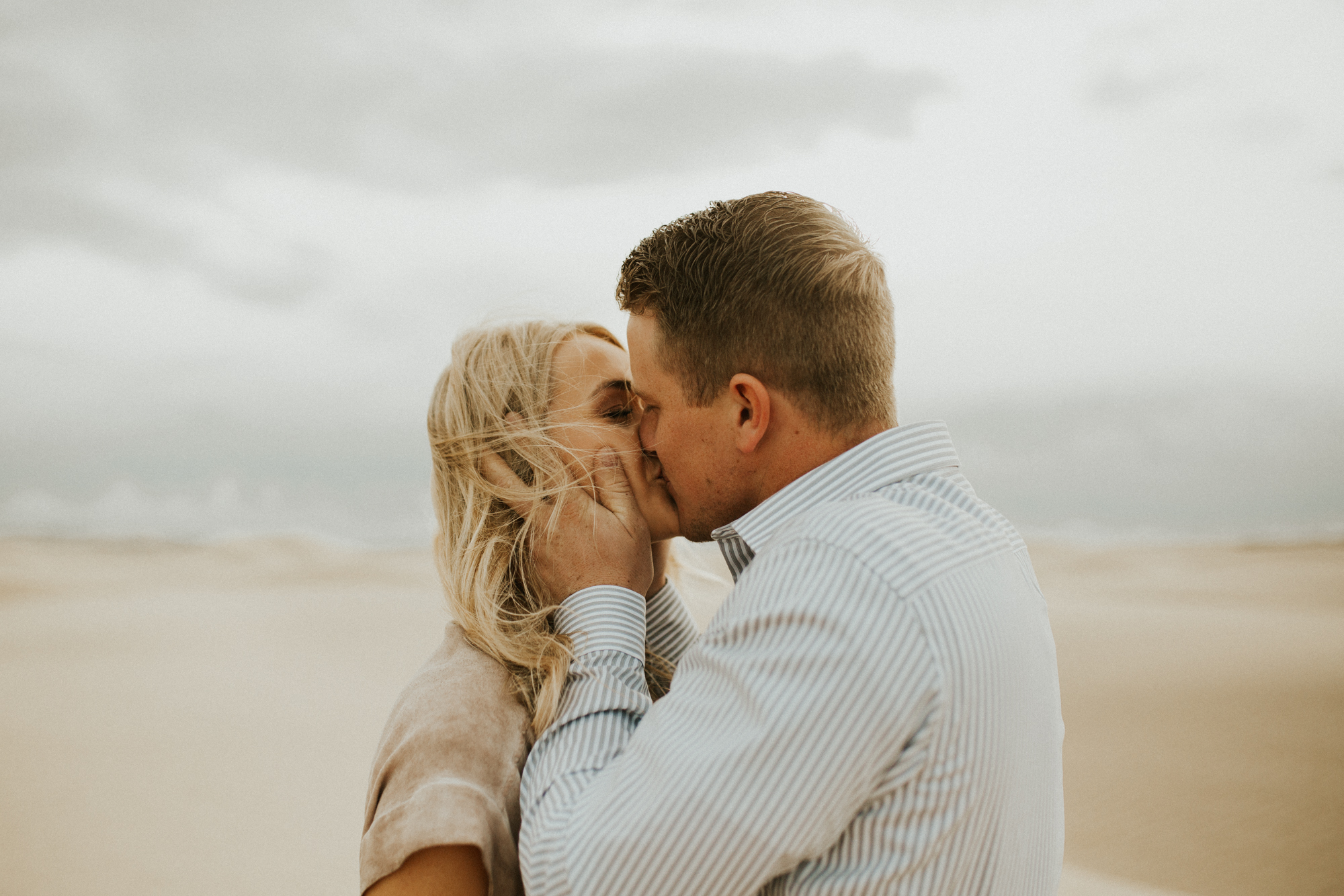 sand dune engagement session