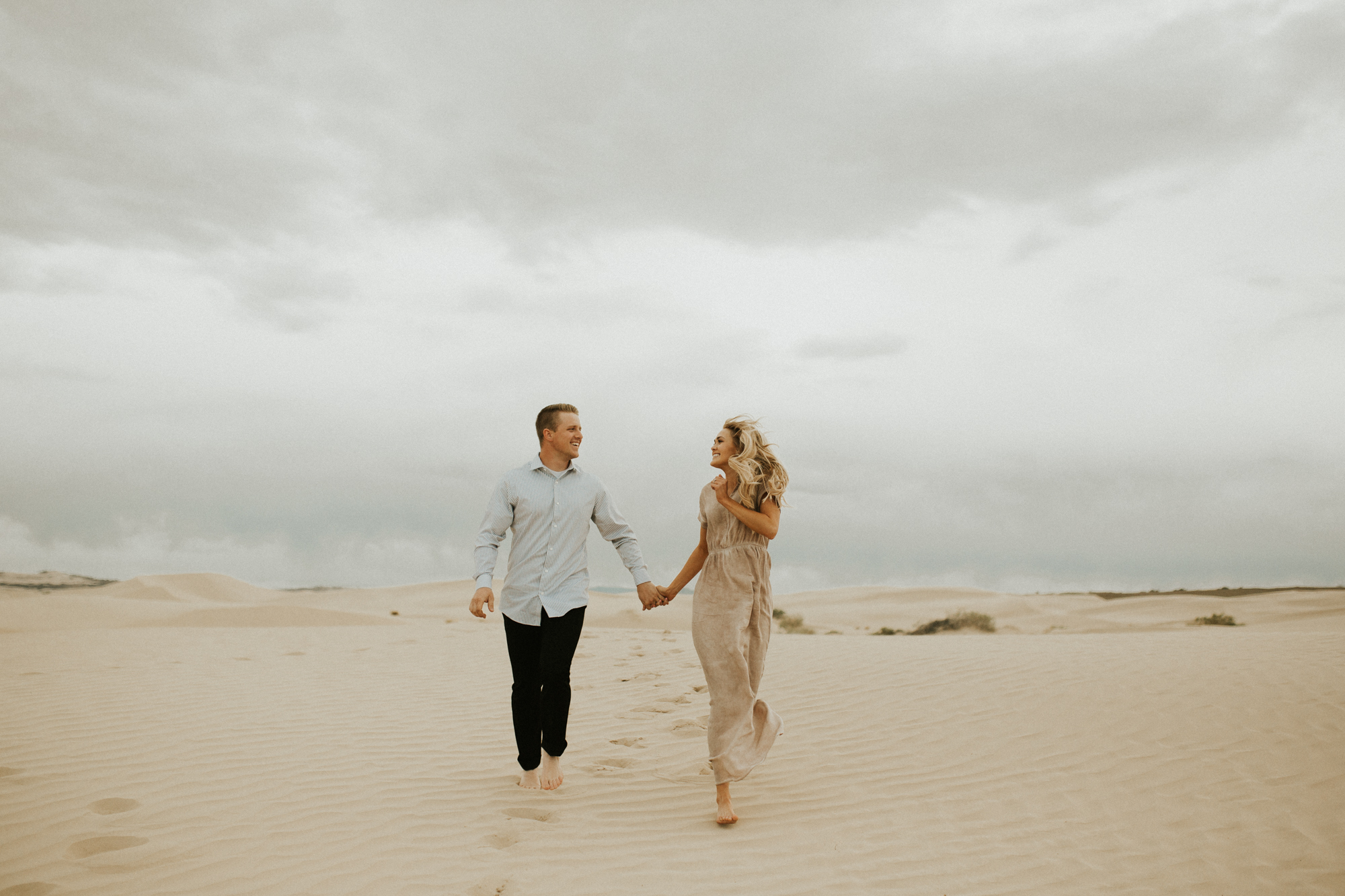 sand dune engagement session