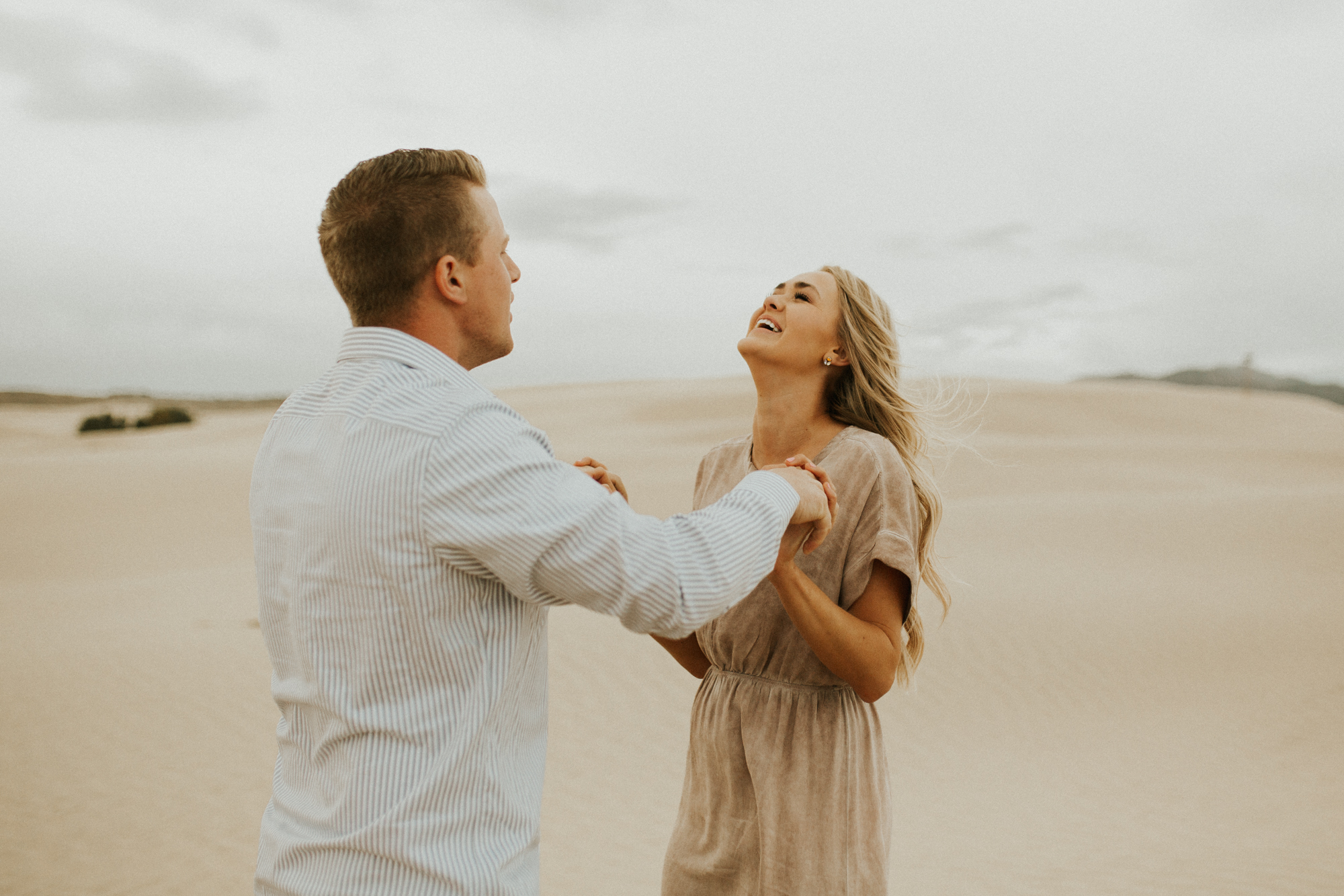 sand dune engagement session