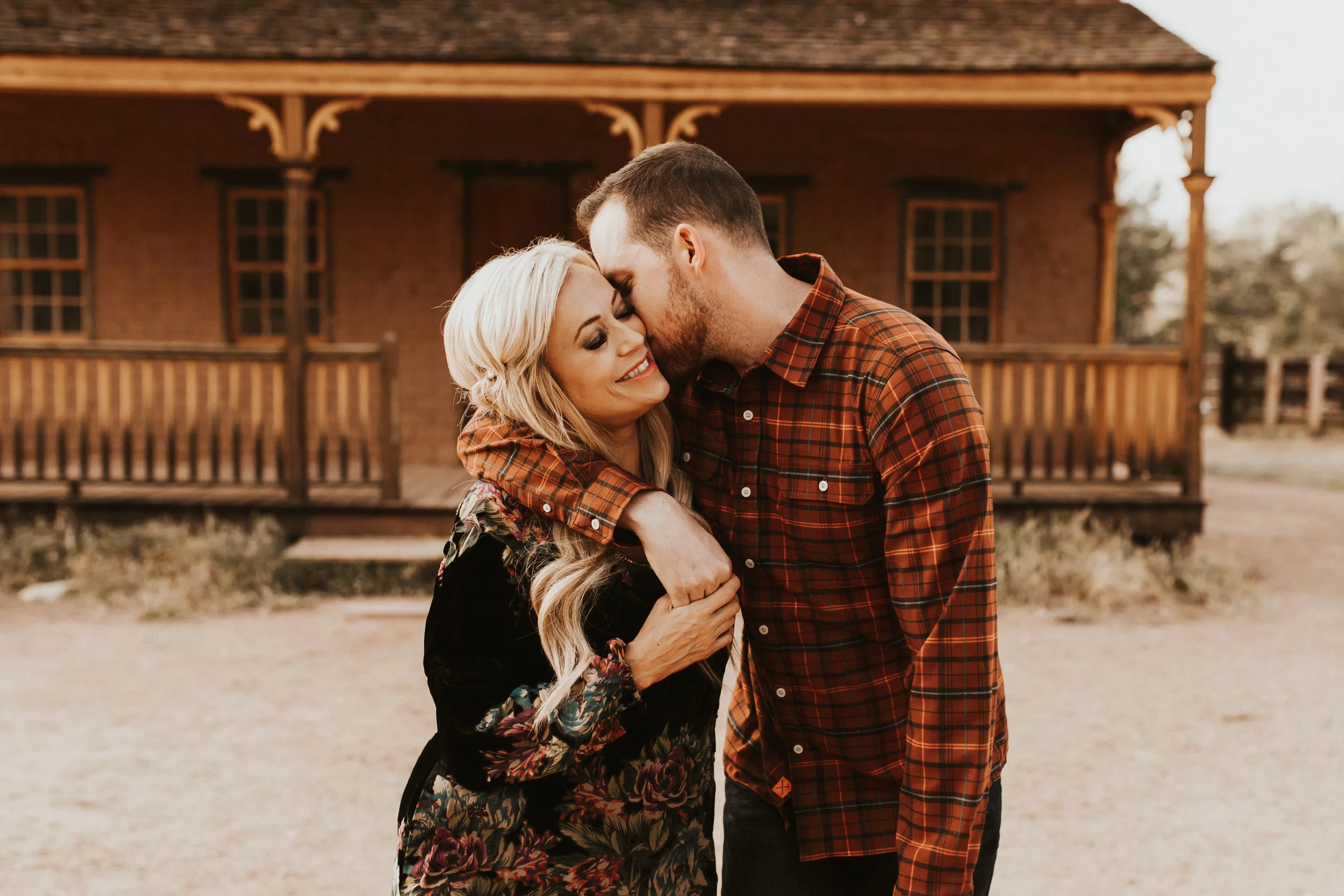ghost town engagement session