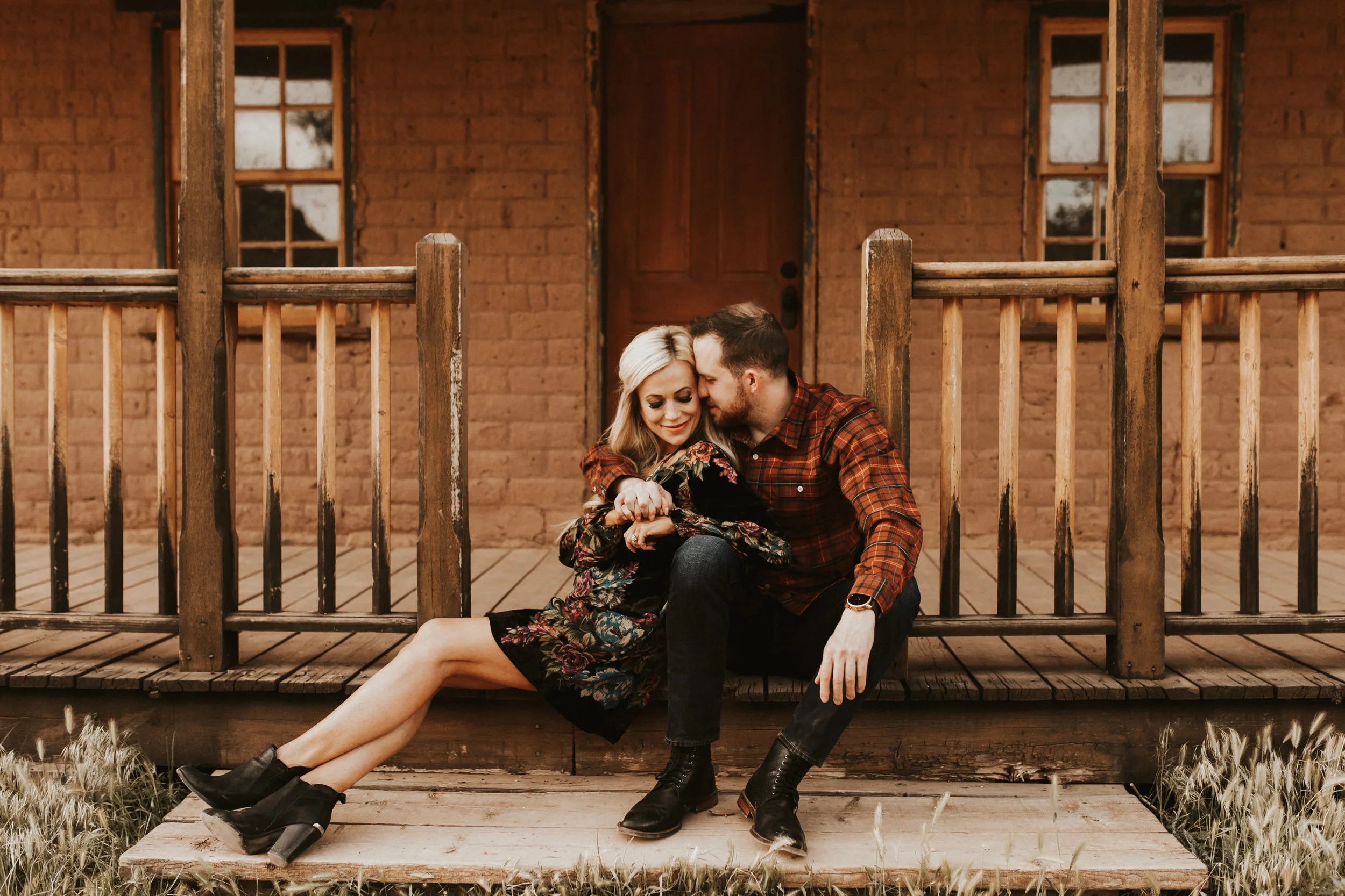 ghost town engagement session