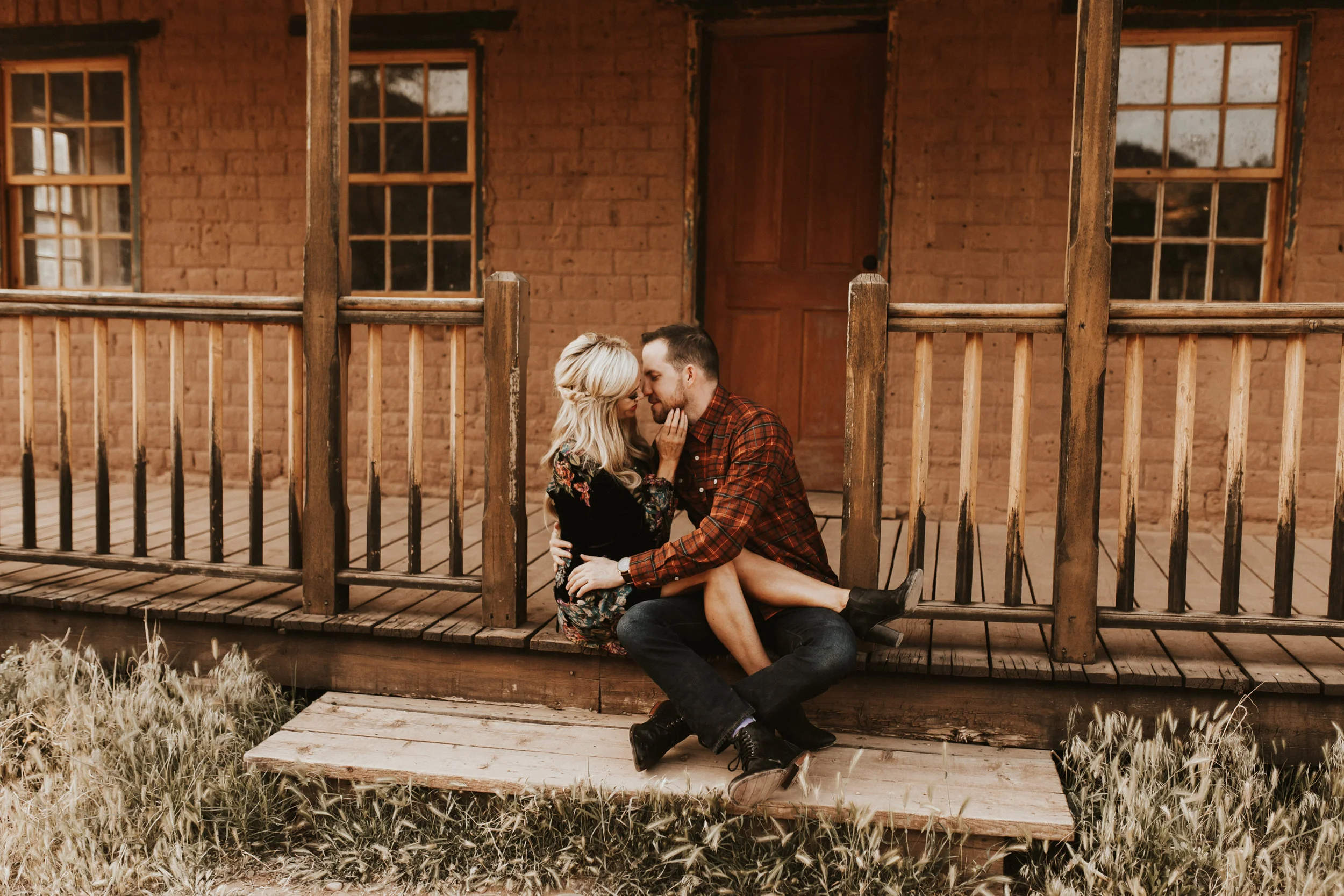ghost town engagement session