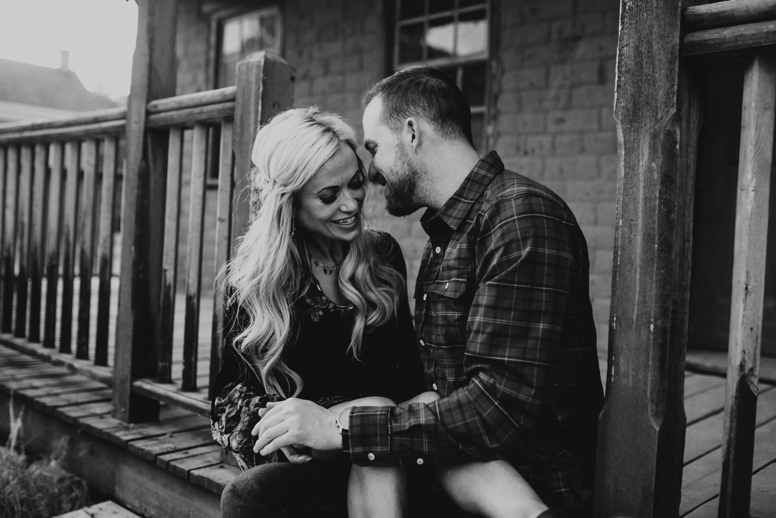 ghost town engagement session