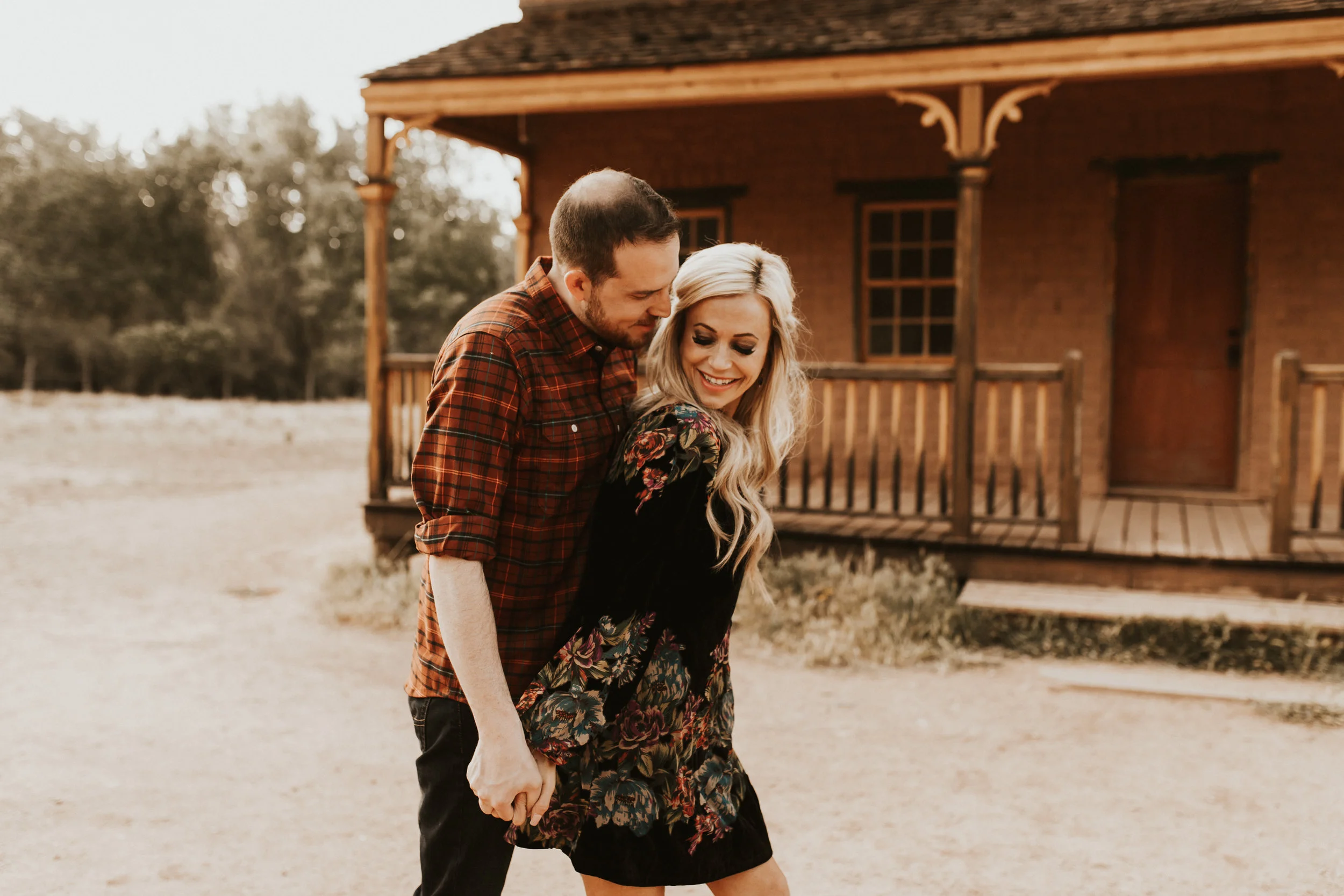 ghost town engagement session