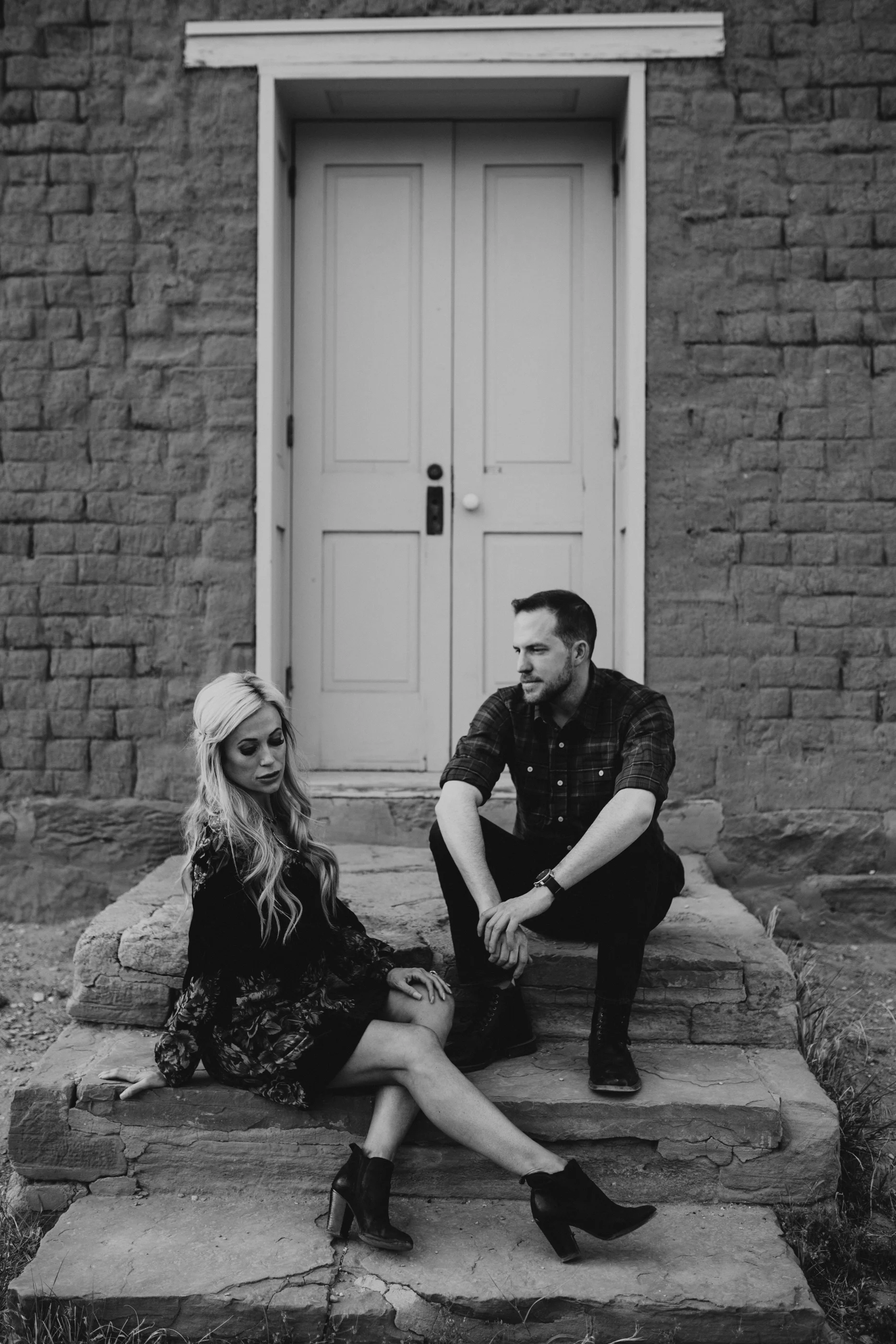 ghost town engagement session