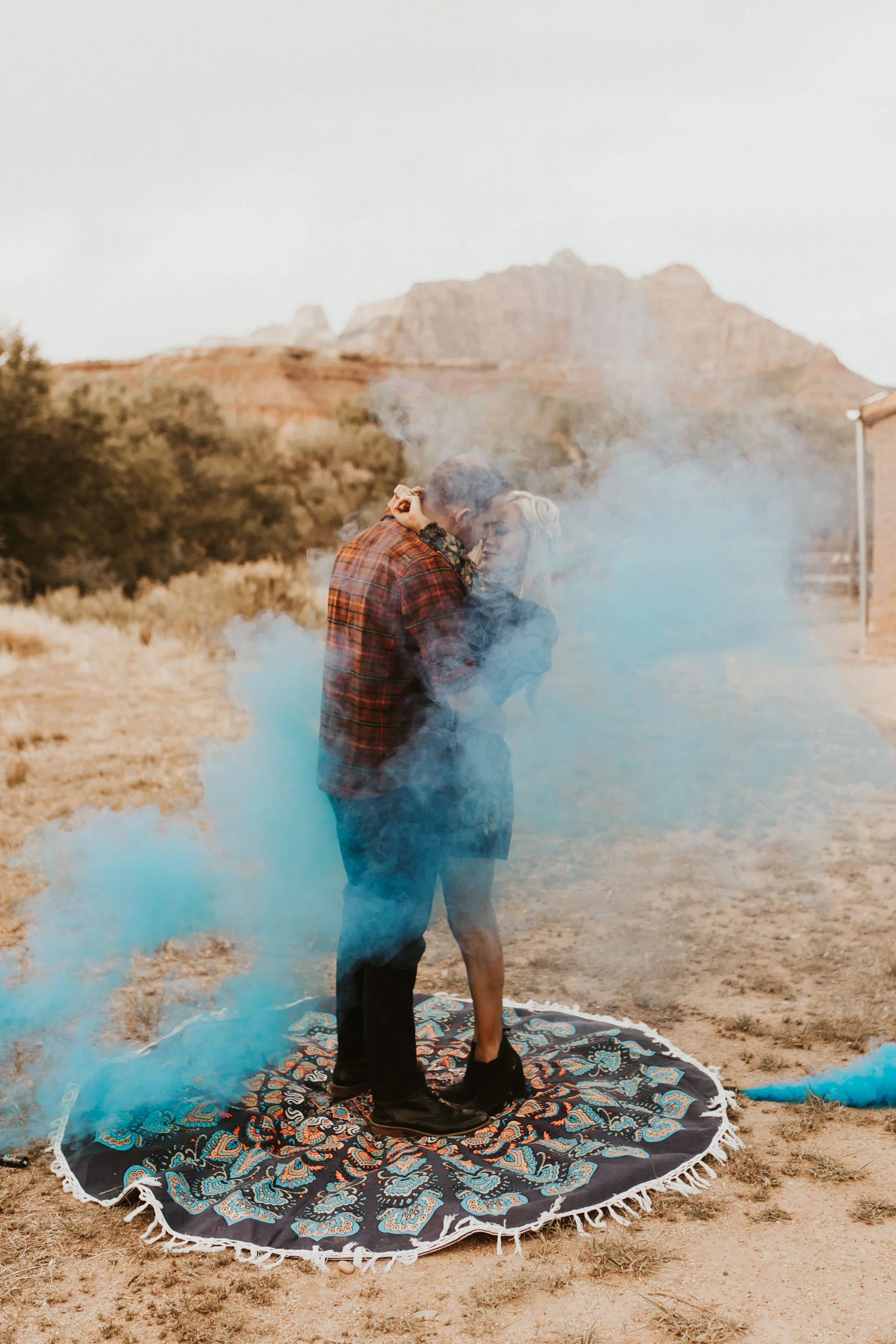ghost town engagement session