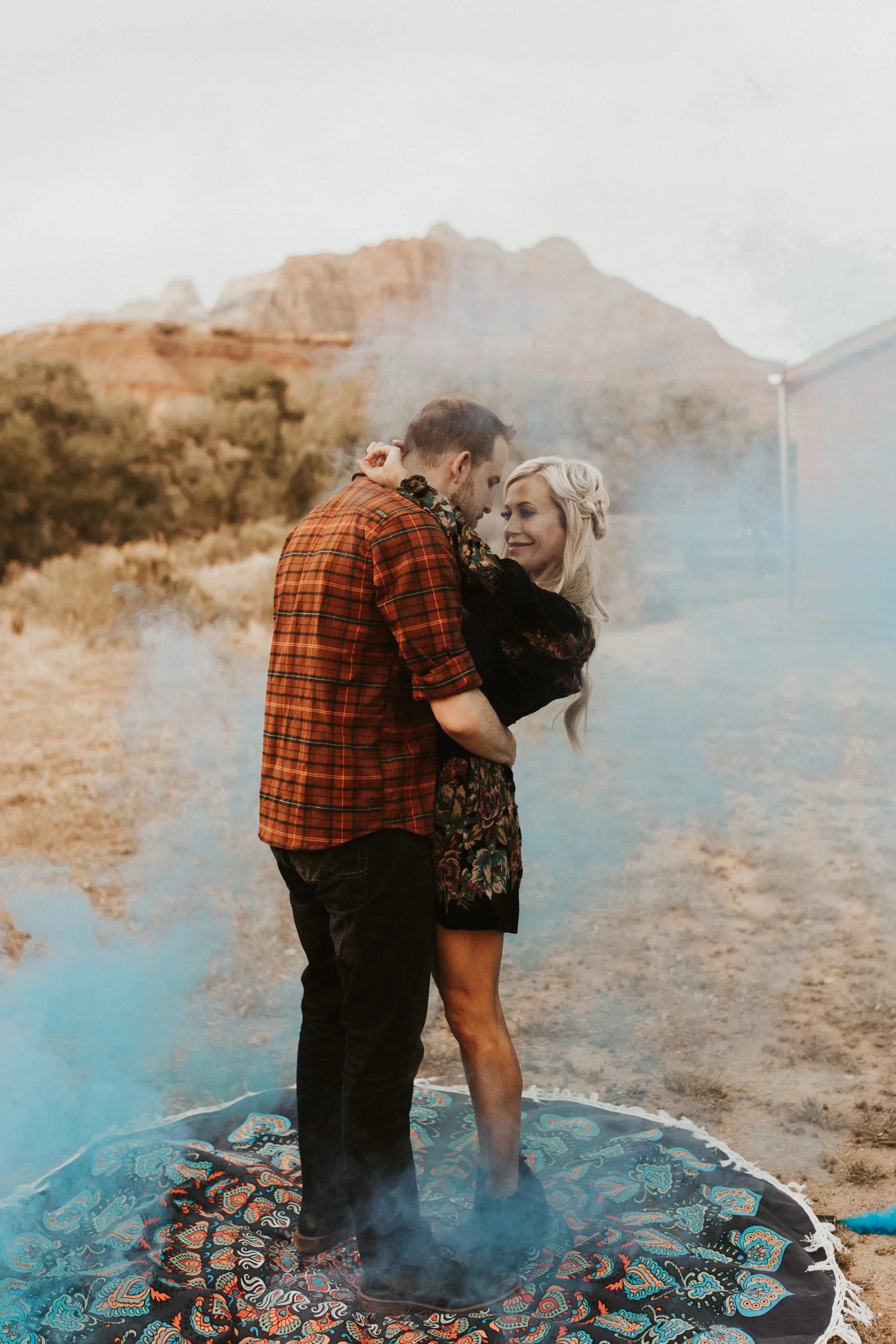 ghost town engagement session