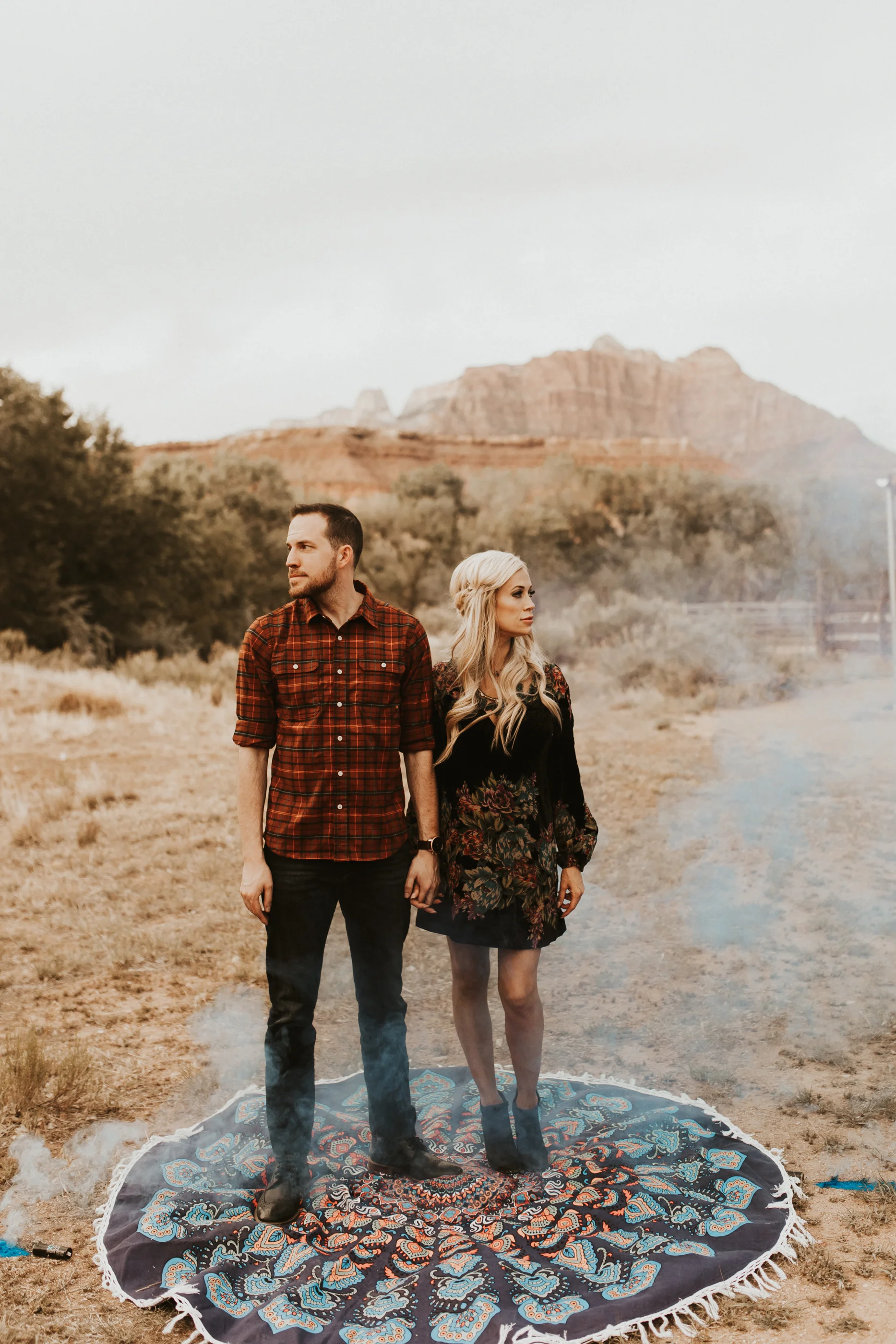 ghost town engagement session