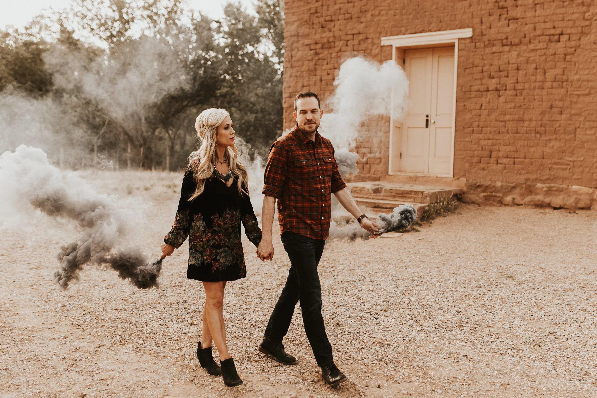 ghost town engagement session