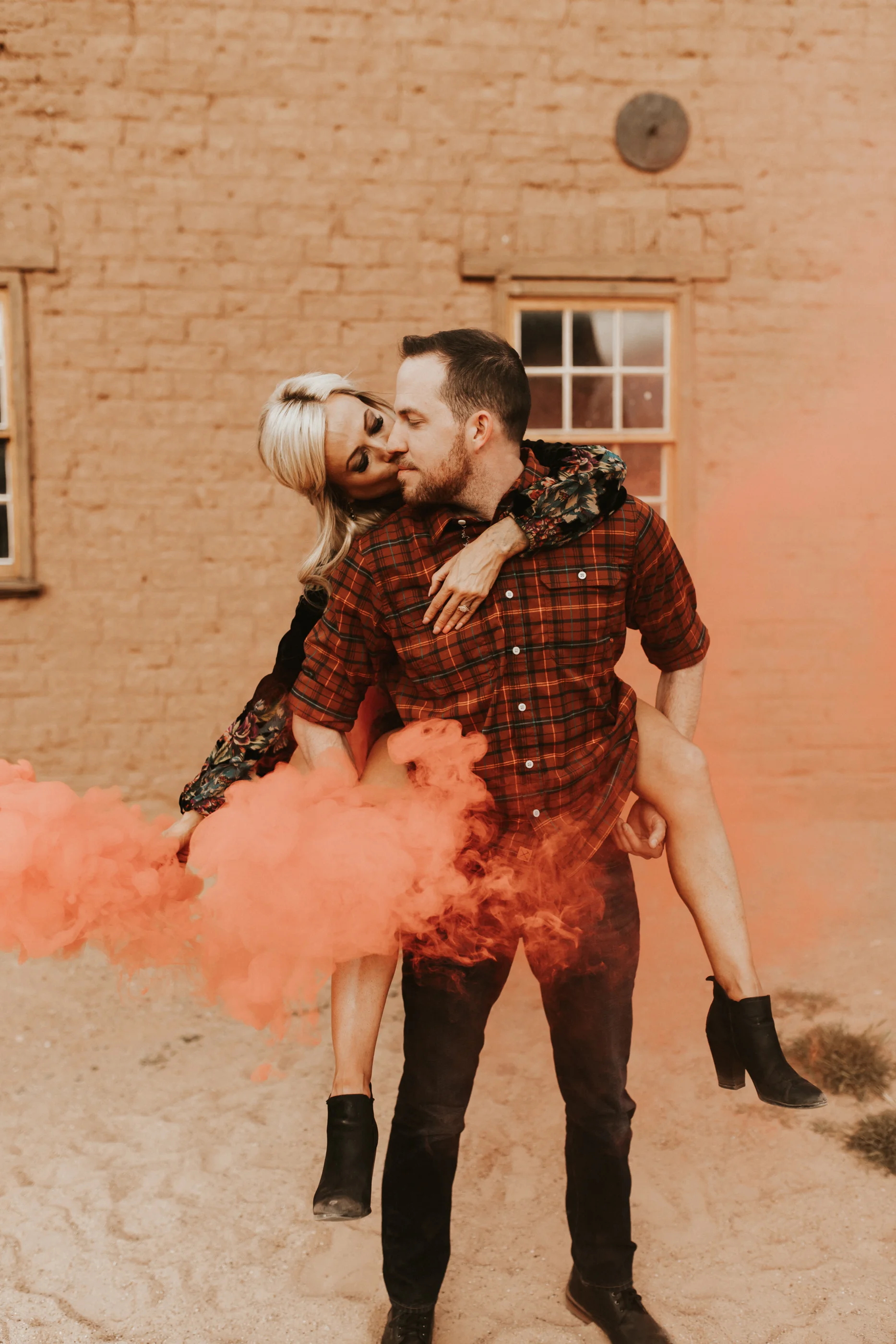 ghost town engagement session